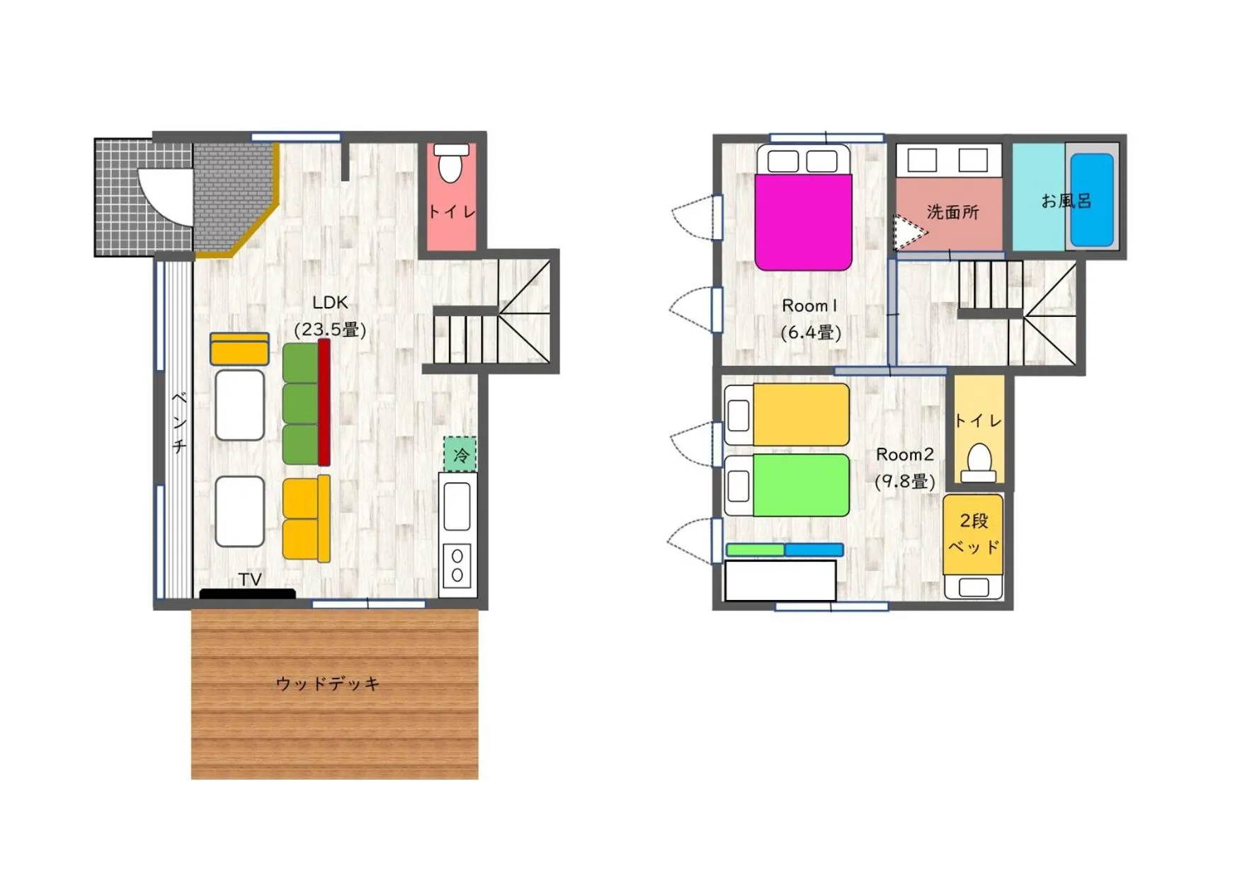 Floor plan in ビタミンハウス伊豆高原 - vitaminhouse IZUKOGEN