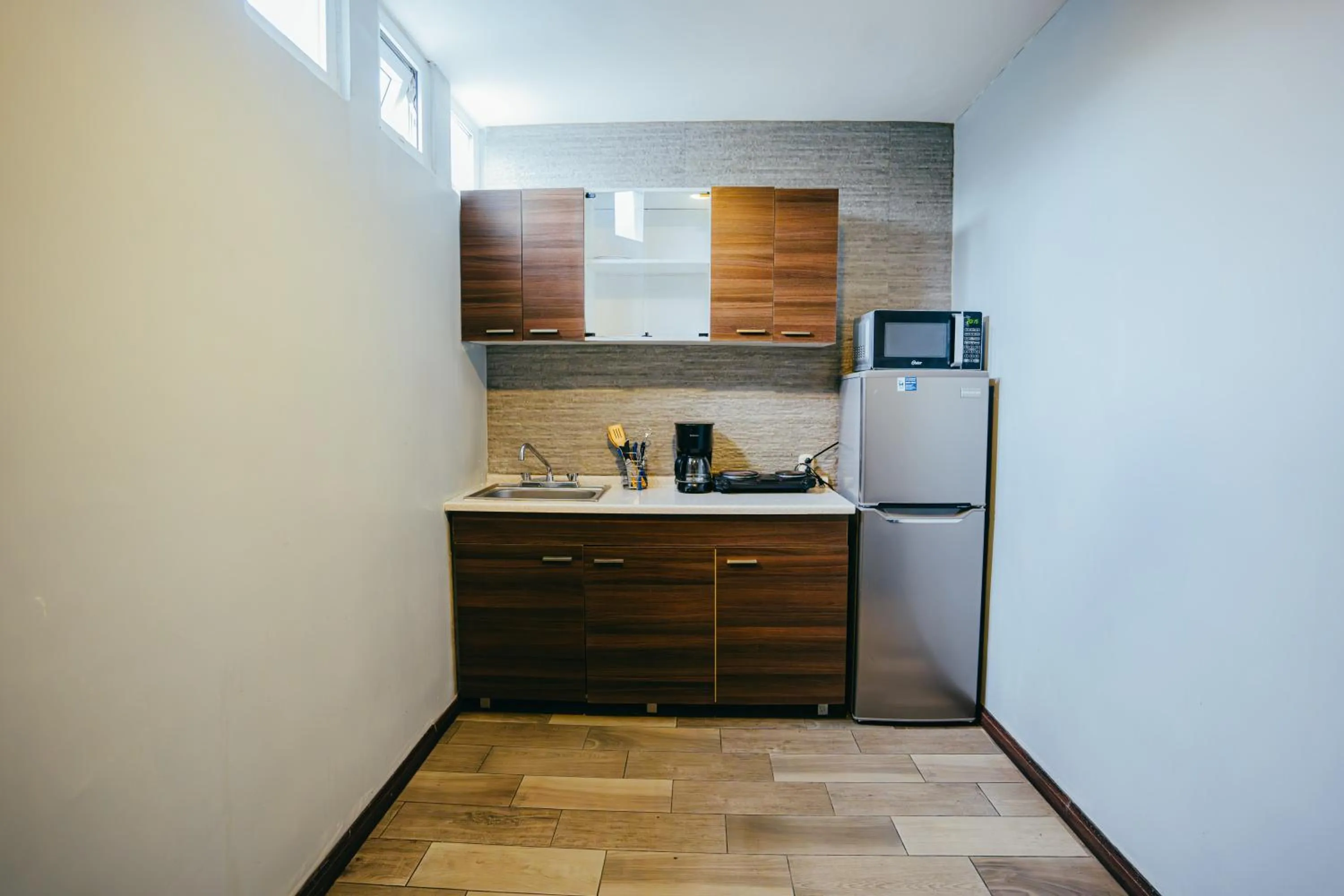 Kitchen or kitchenette in Hotel Villas Santander