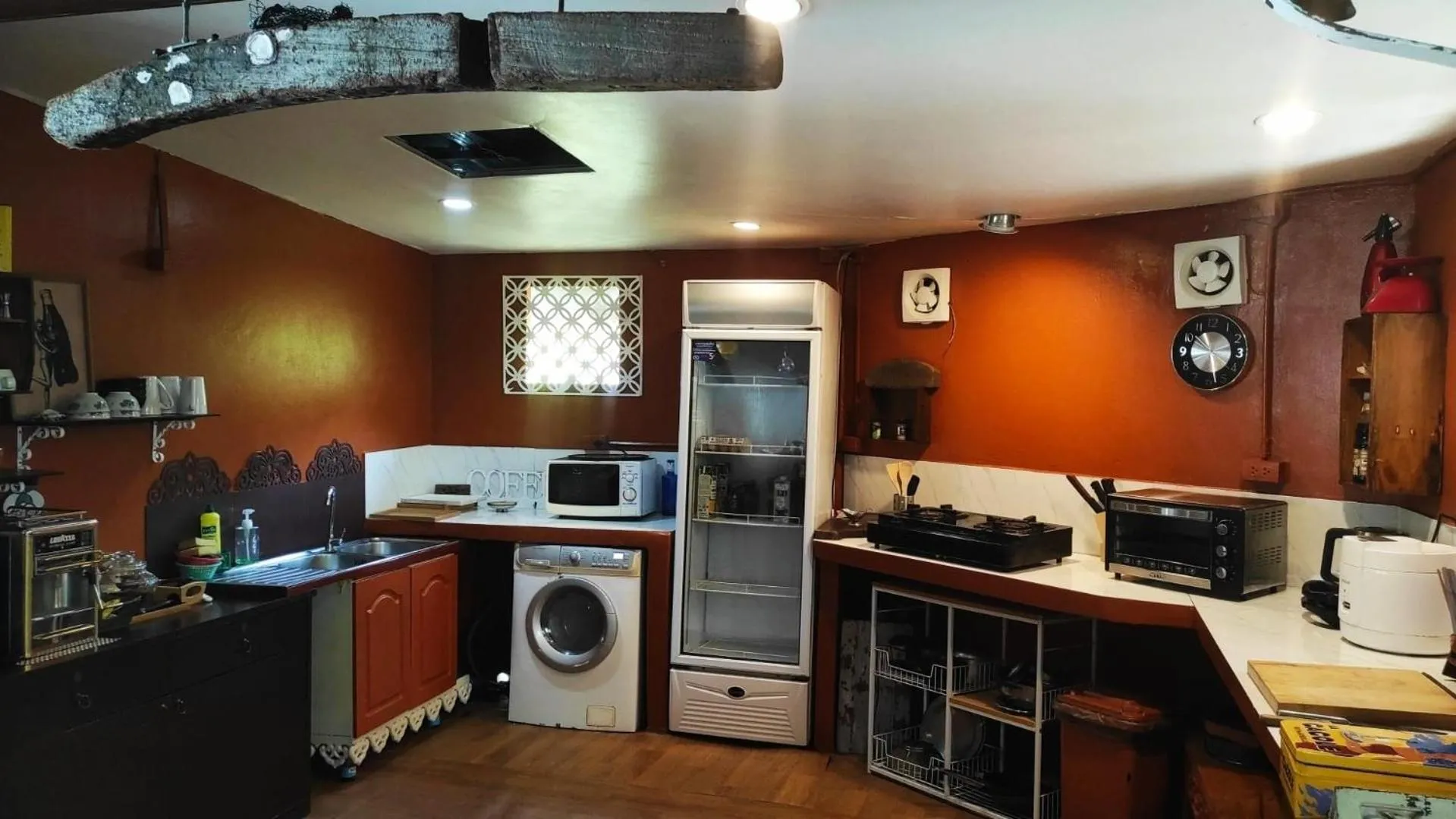 Kitchen or kitchenette in Baan sikhao Yanui