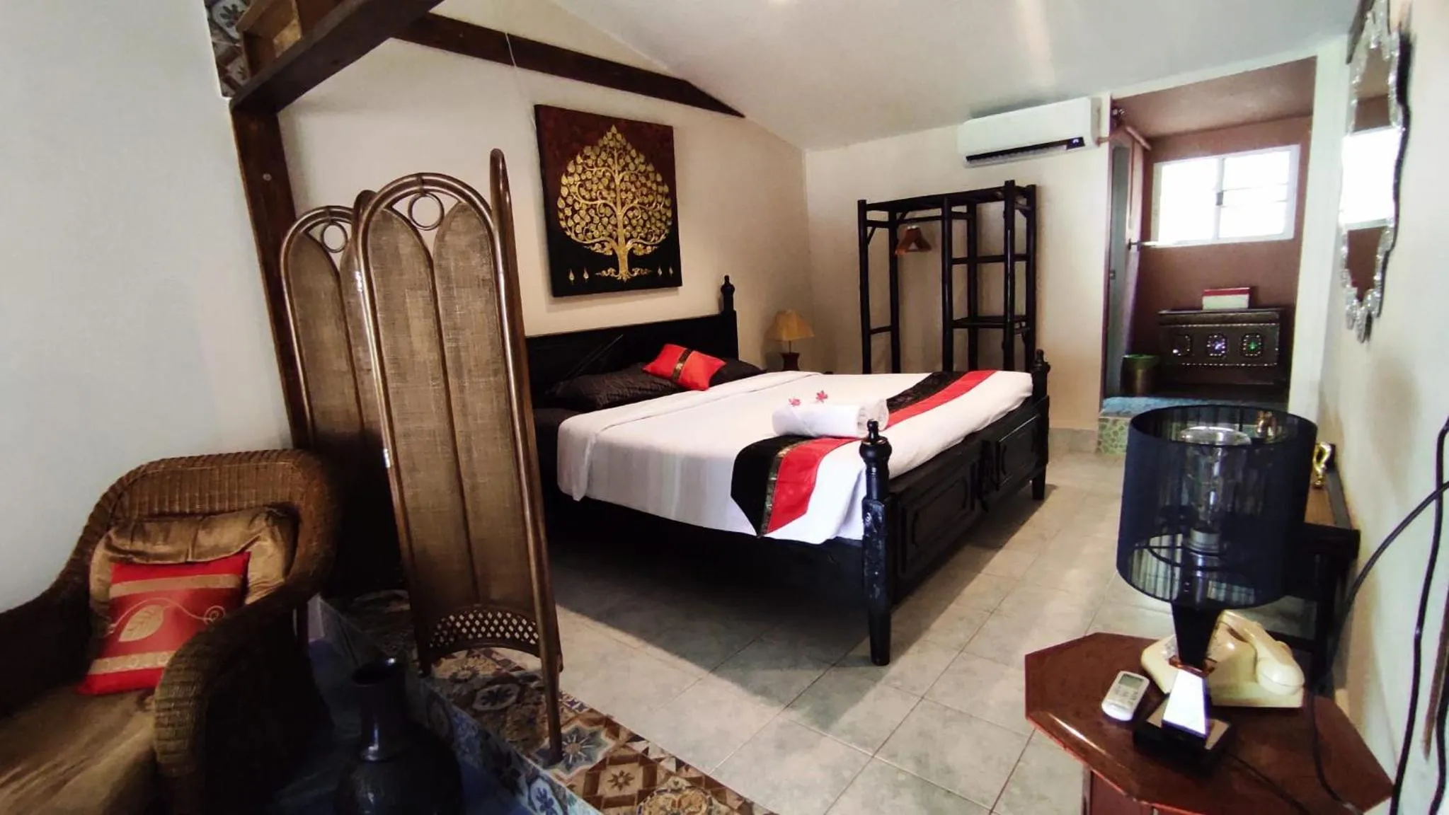 Bedroom, Bed in Baan sikhao Yanui