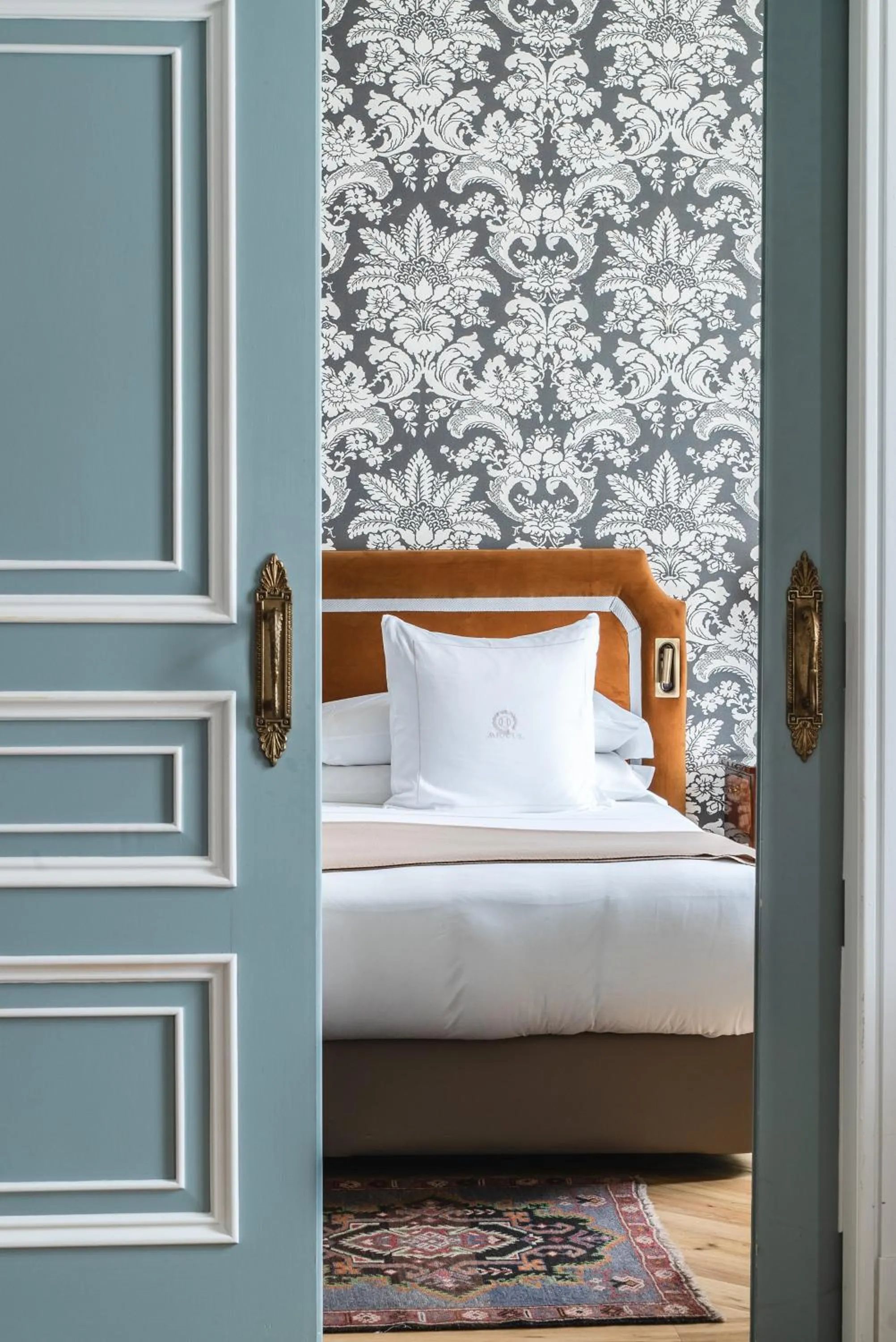 Decorative detail, Bed in Relais & Châteaux Hotel Orfila