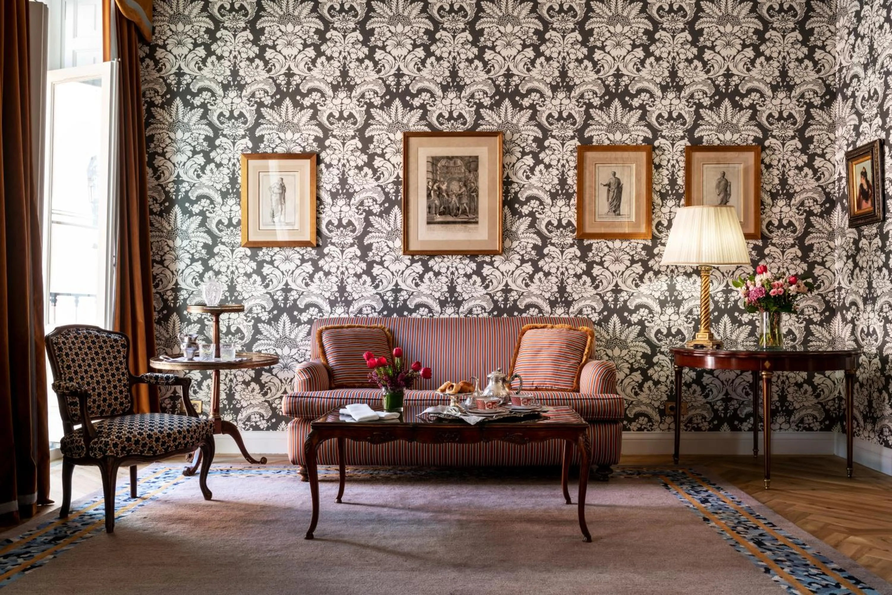 Seating area in Relais & Châteaux Hotel Orfila