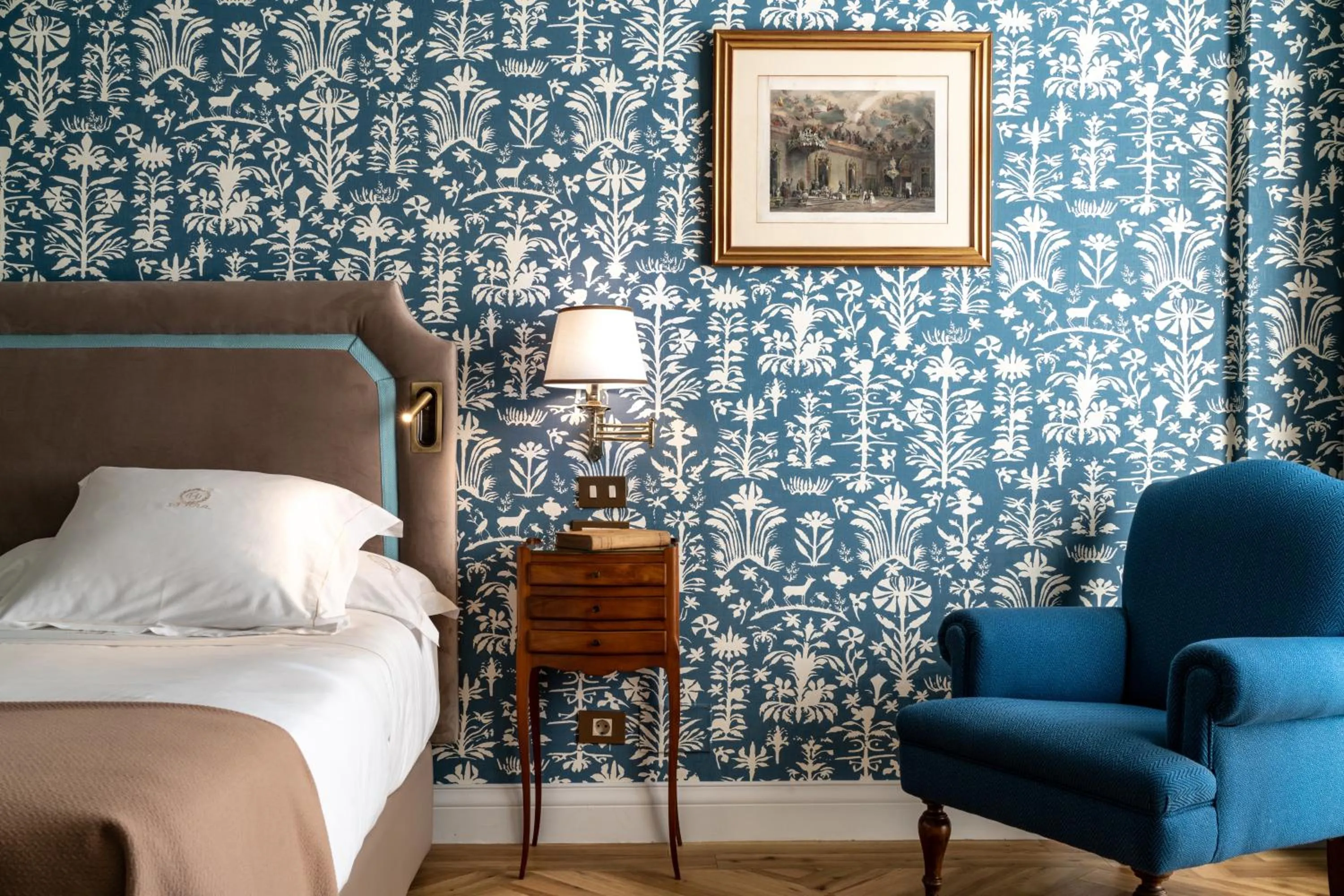 Bed in Relais & Châteaux Hotel Orfila