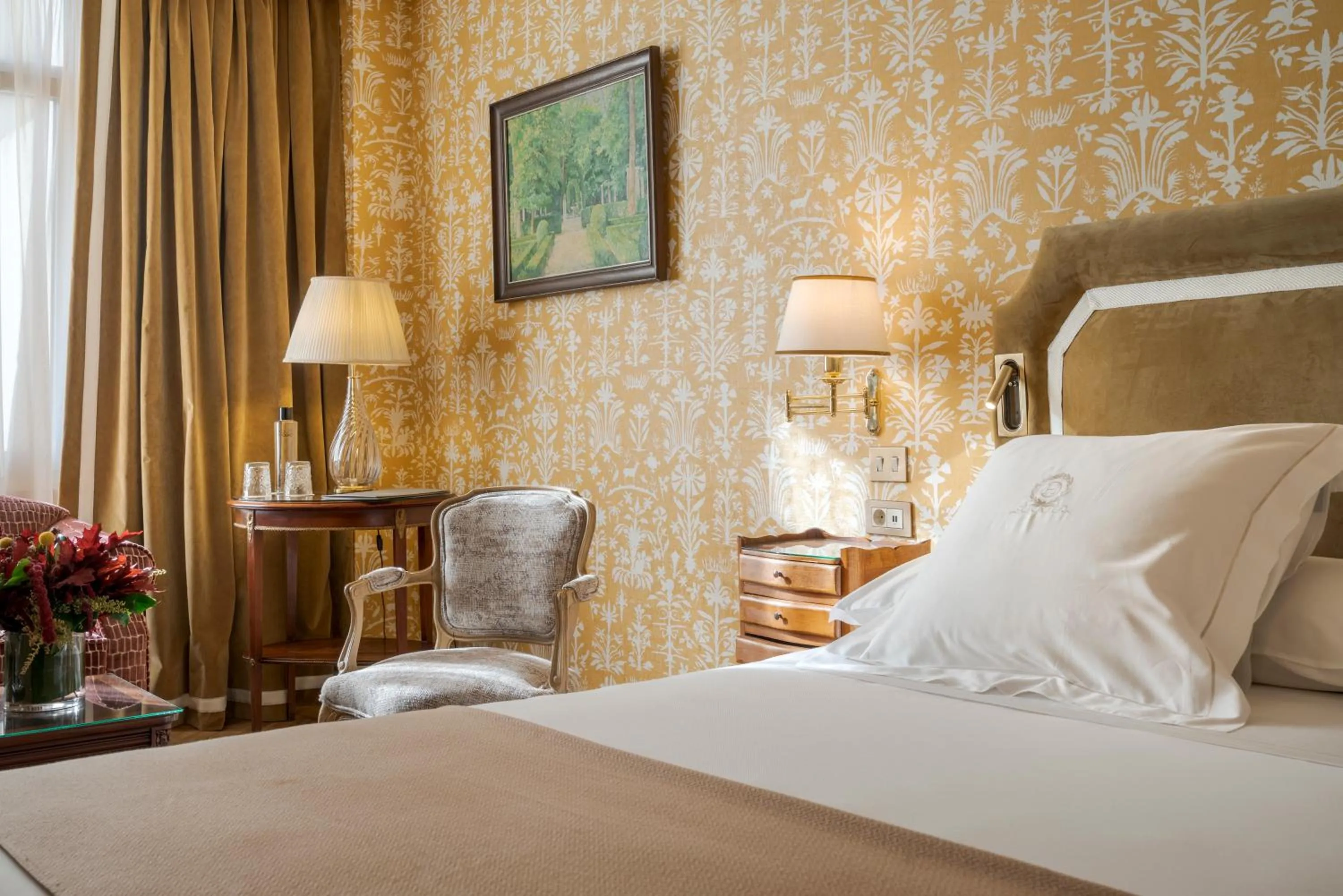 Bed in Relais & Châteaux Hotel Orfila