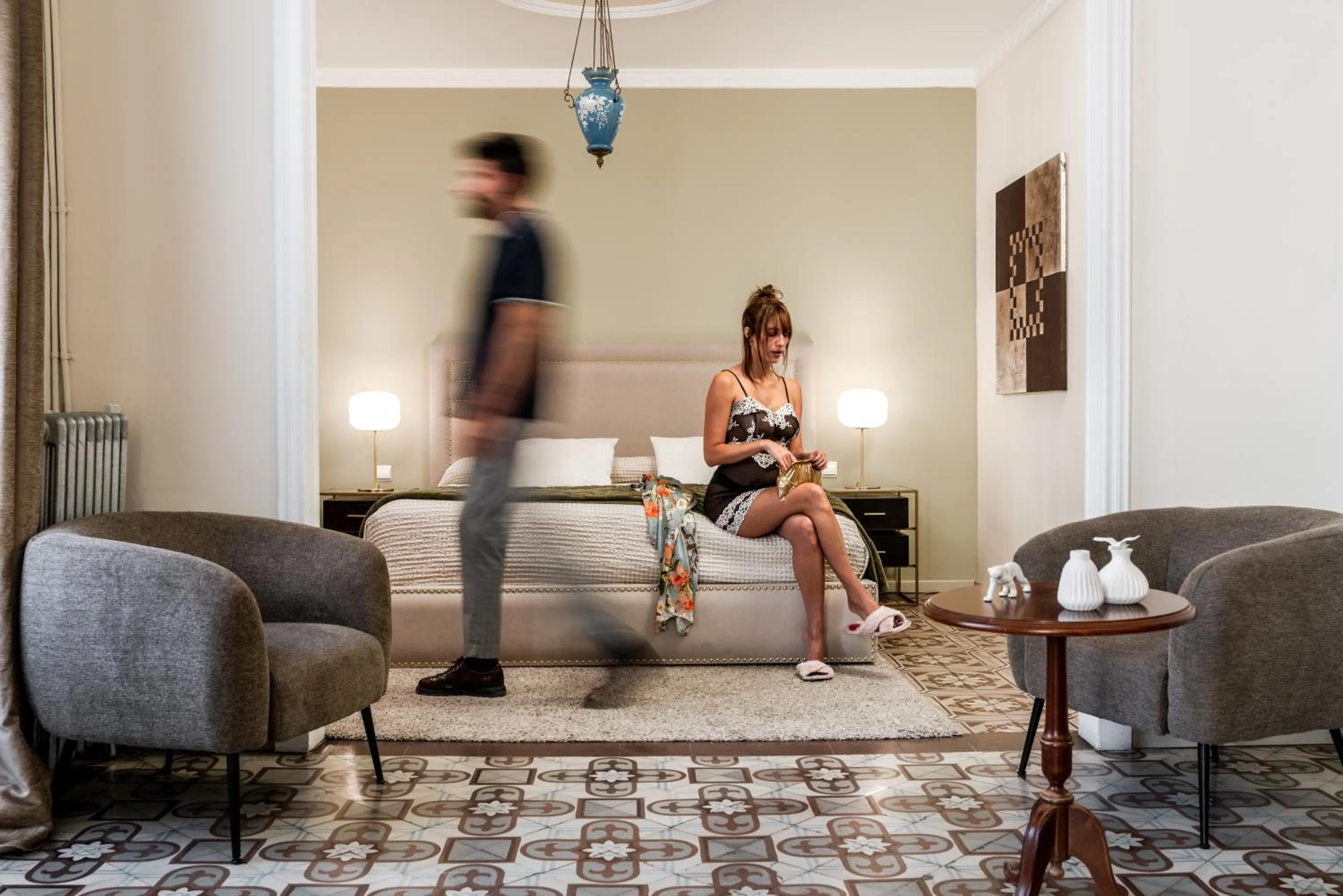 Guests in Art Boutique Hotel Chamarel