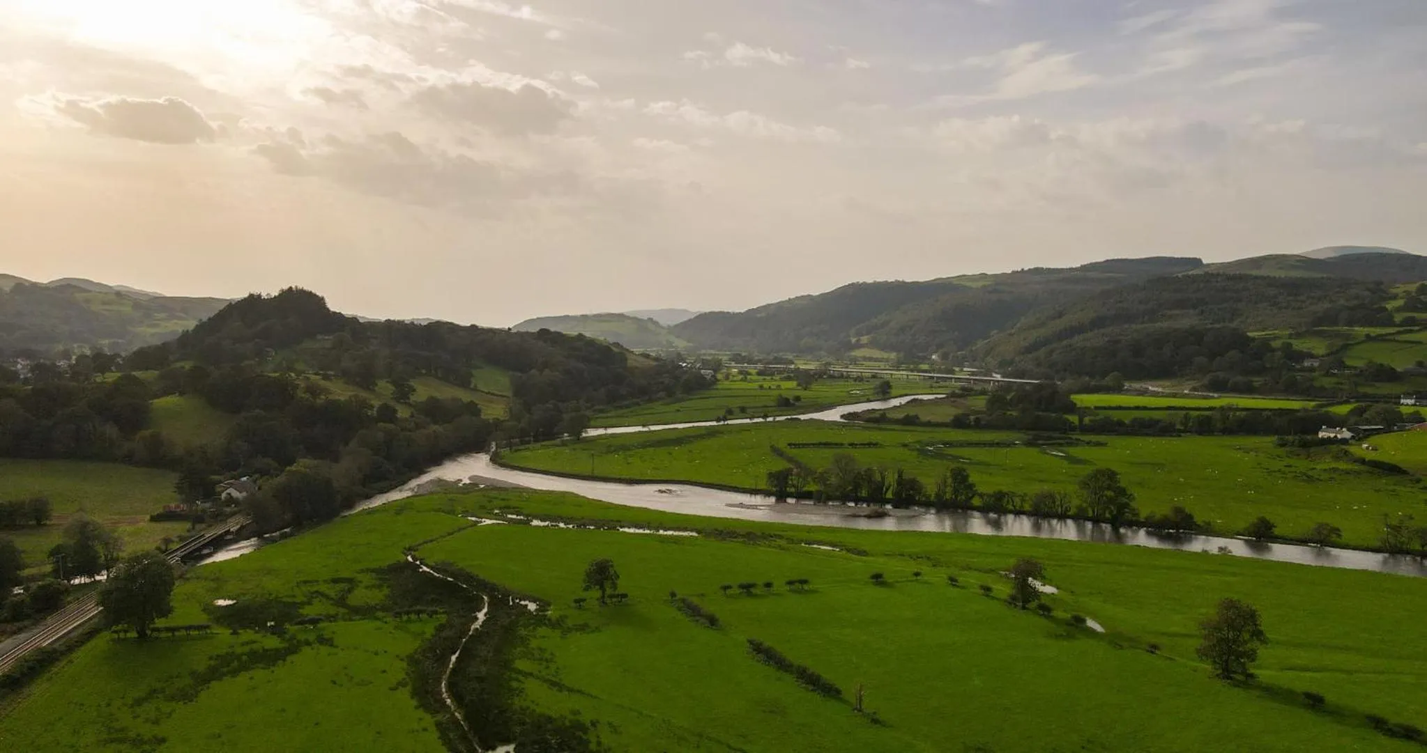Natural landscape in Plas Dolguog