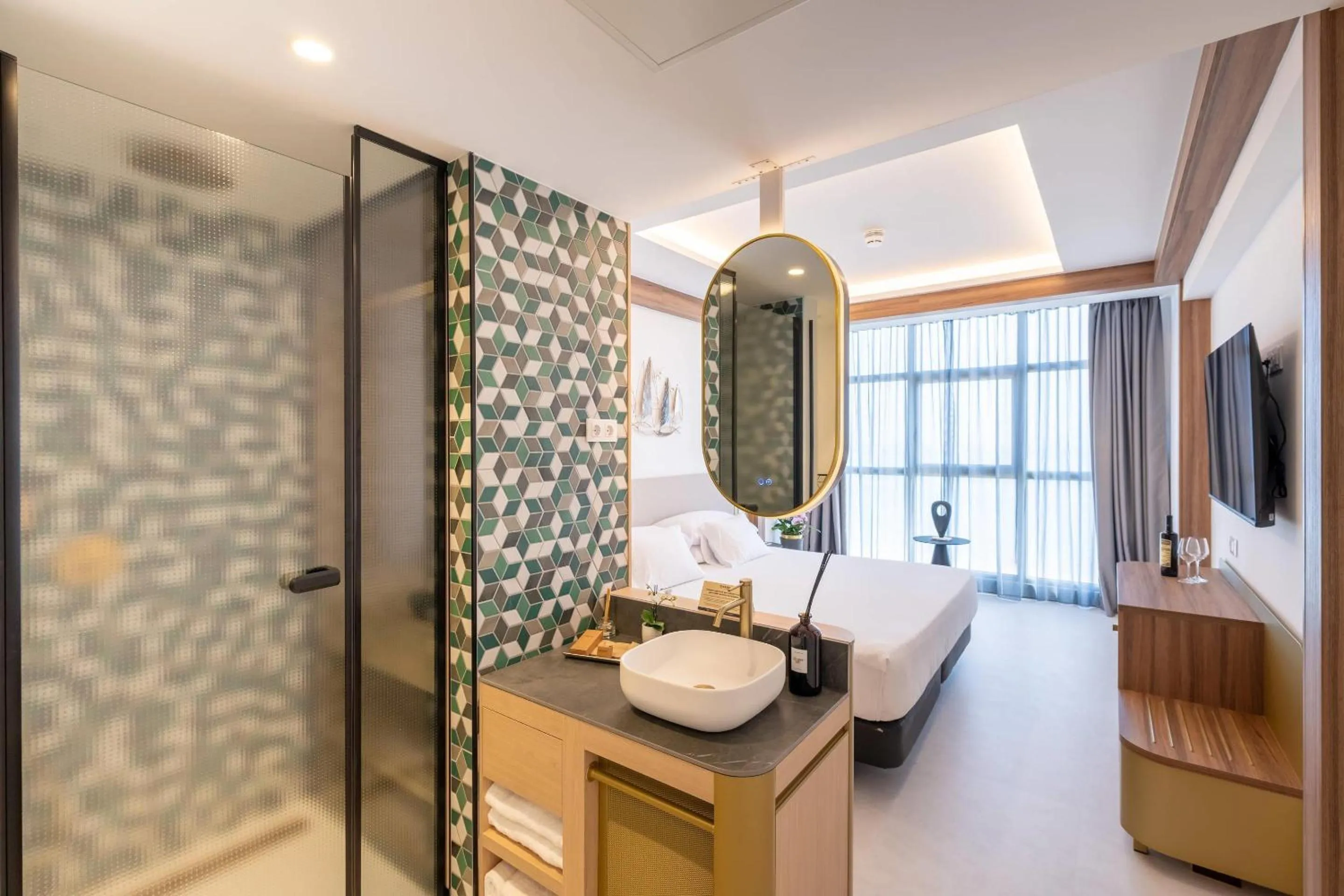 Bedroom, Bed in Hotel Faranda Rias Altas, Ascend Hotel Collection