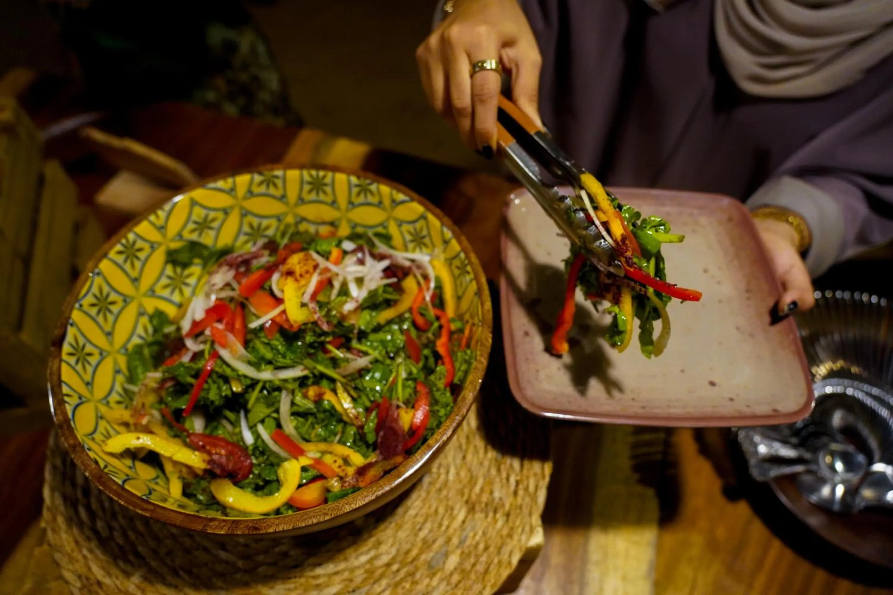 Restaurant/places to eat in Al Khayma Camp "Elite Glamping & Dining in Experience"