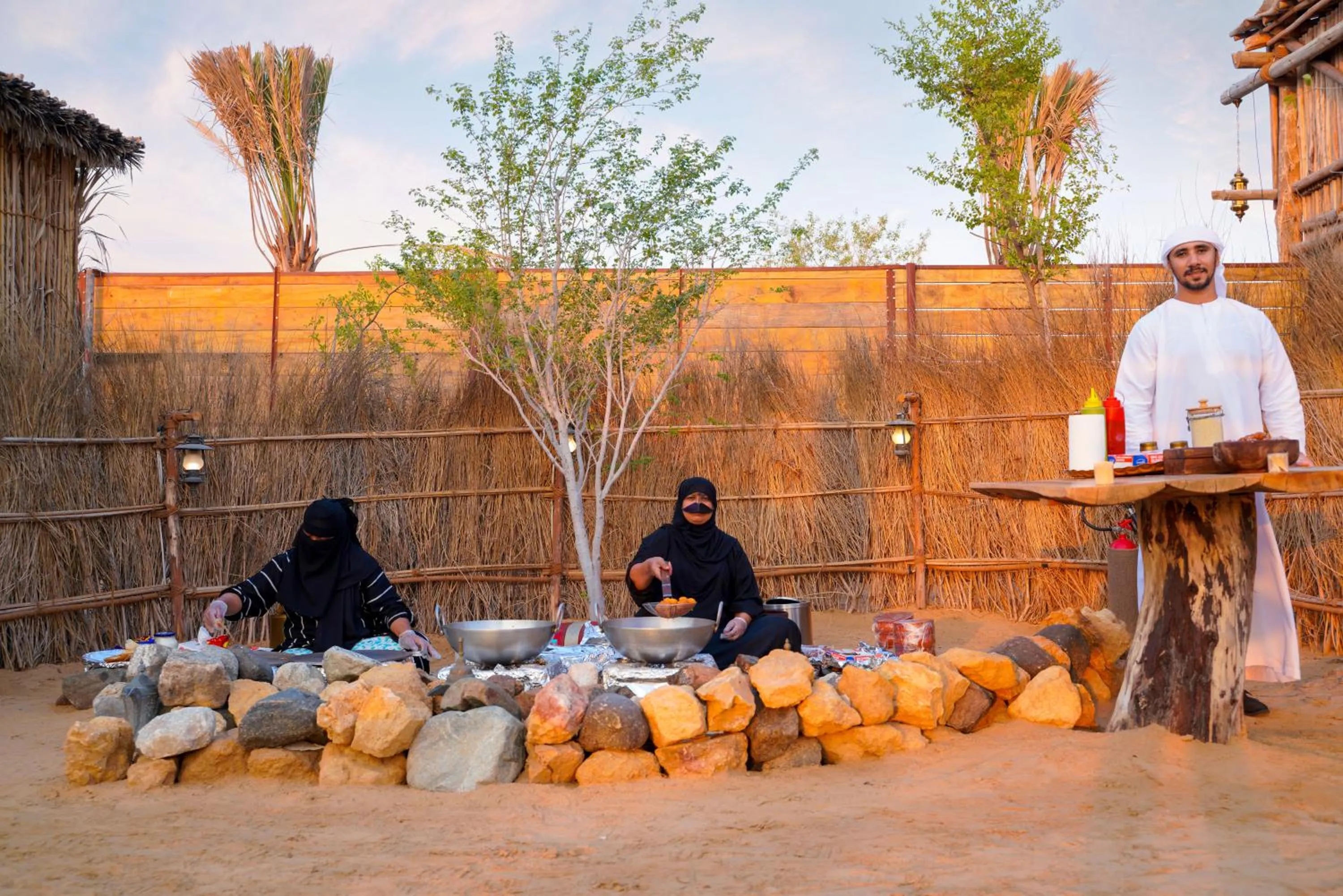 Food in Al Khayma Camp "Elite Glamping & Dining in Experience"