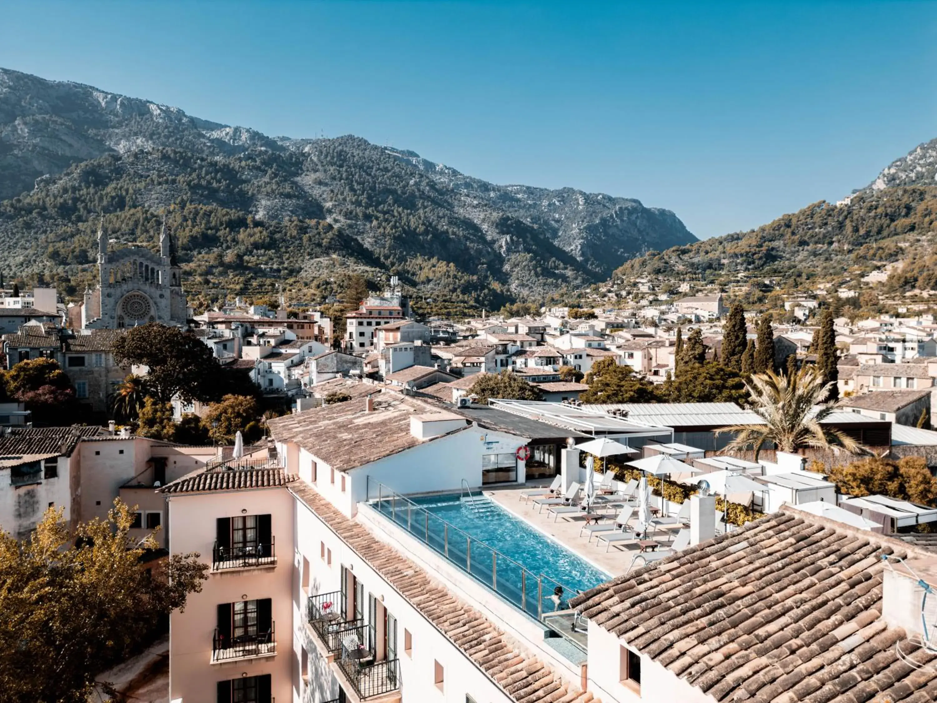Bird's eye view in Gran Hotel Soller Bird's eye view in Gran Hotel Soller