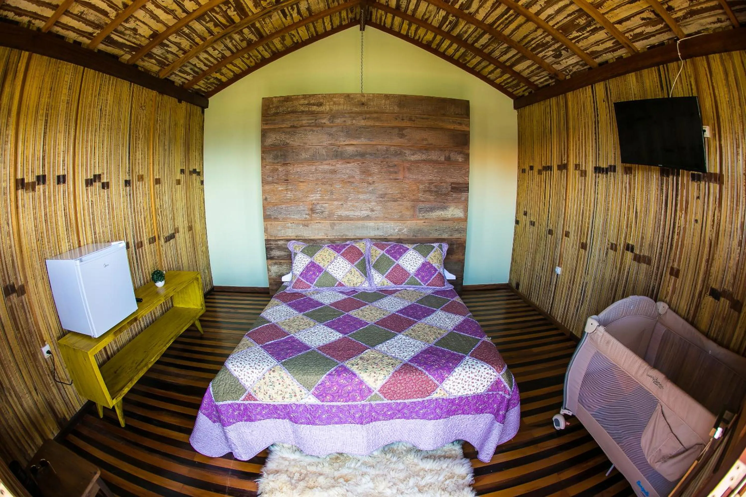 Bed in Eco Mirante Hotel