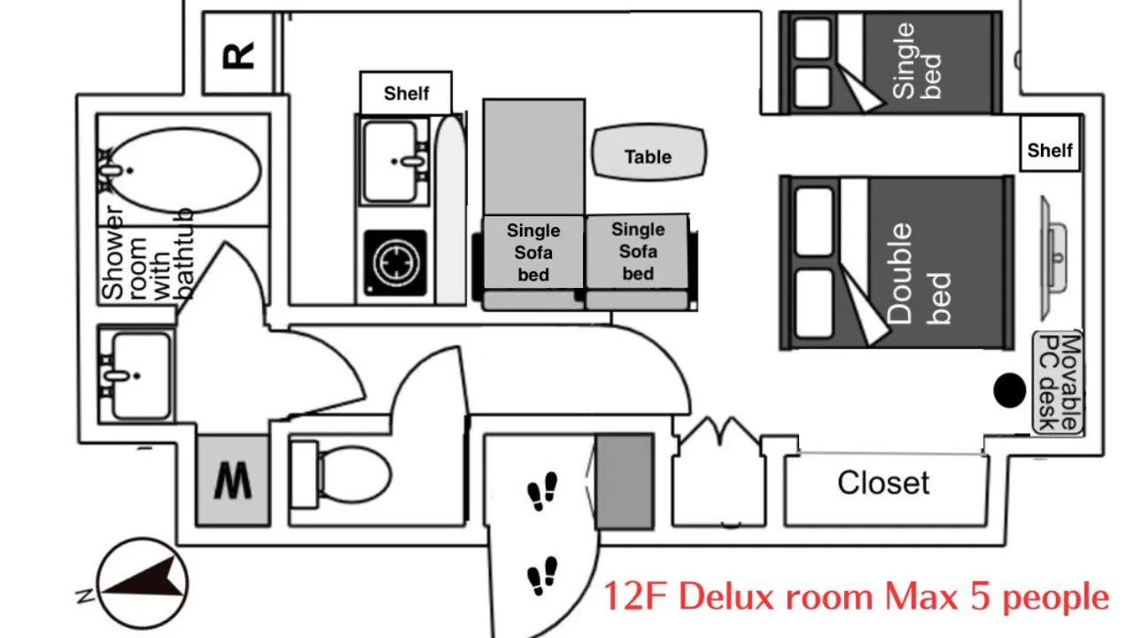 Floor plan in FLOWER TERRACE Higashi Shinjuku