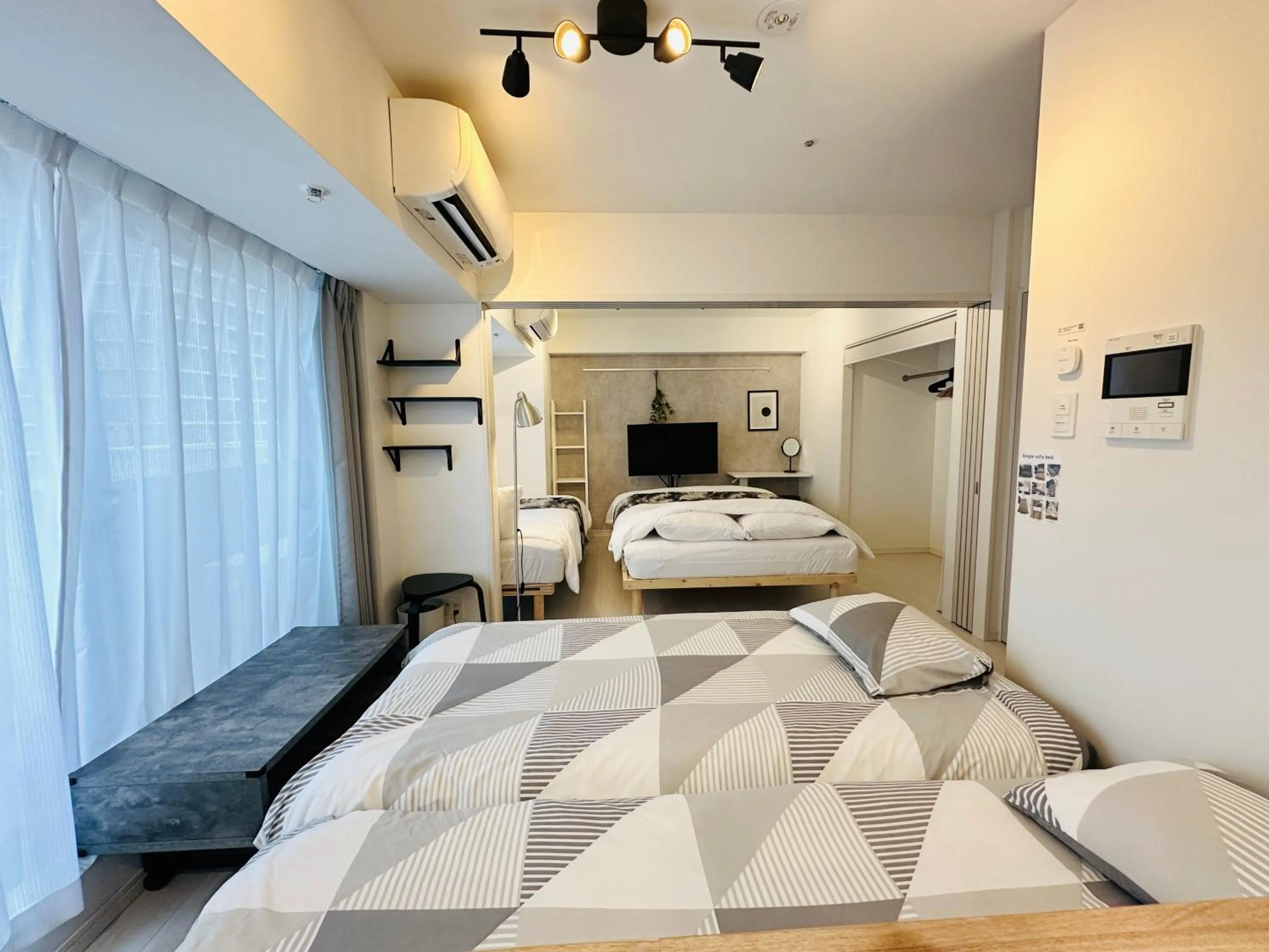 Photo of the whole room, Bed in FLOWER TERRACE Higashi Shinjuku