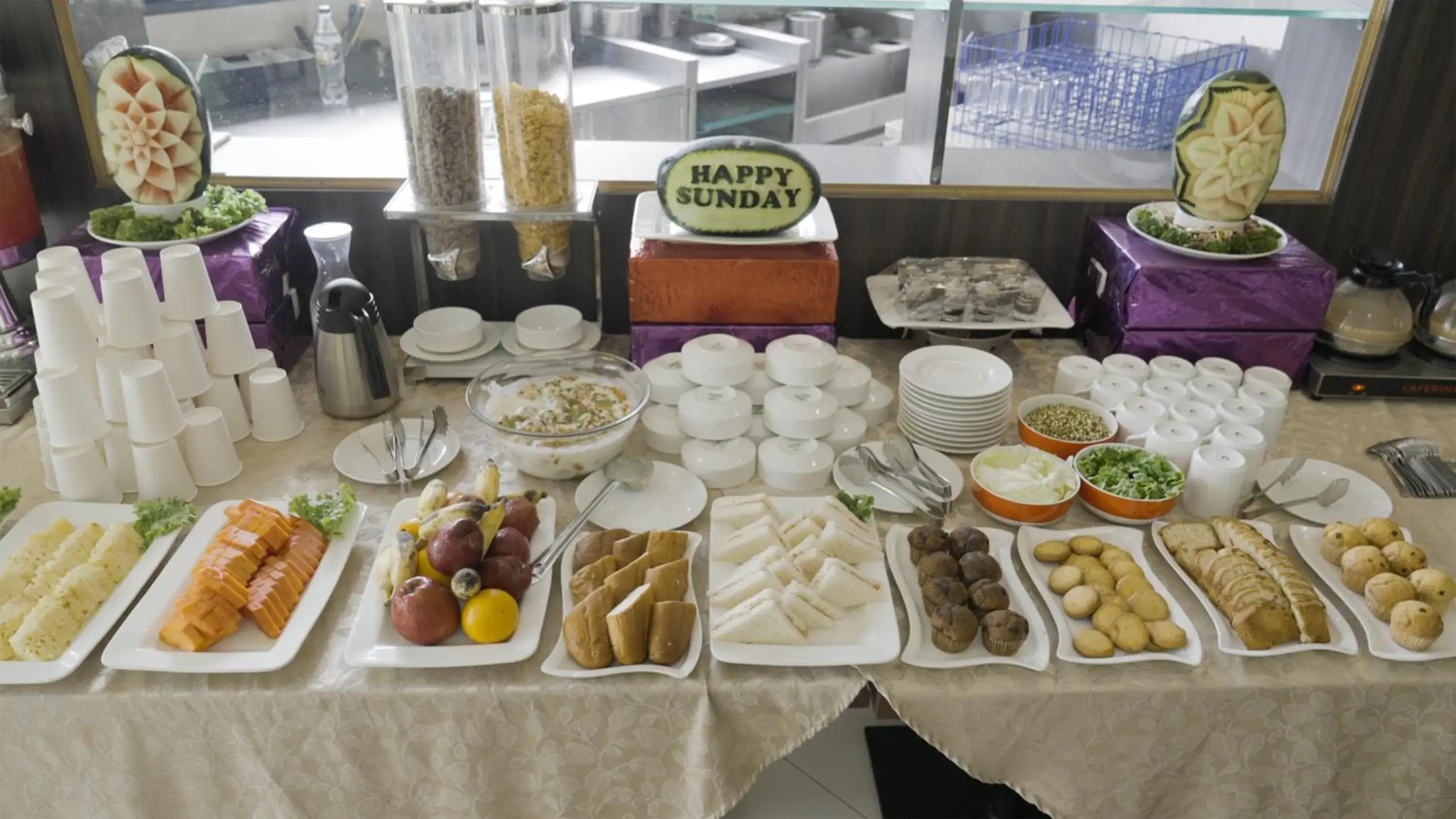 Buffet breakfast in Mayur Belgaum Presidency Hotel & Spa Buffet breakfast in Mayur Belgaum Presidency Hotel & Spa