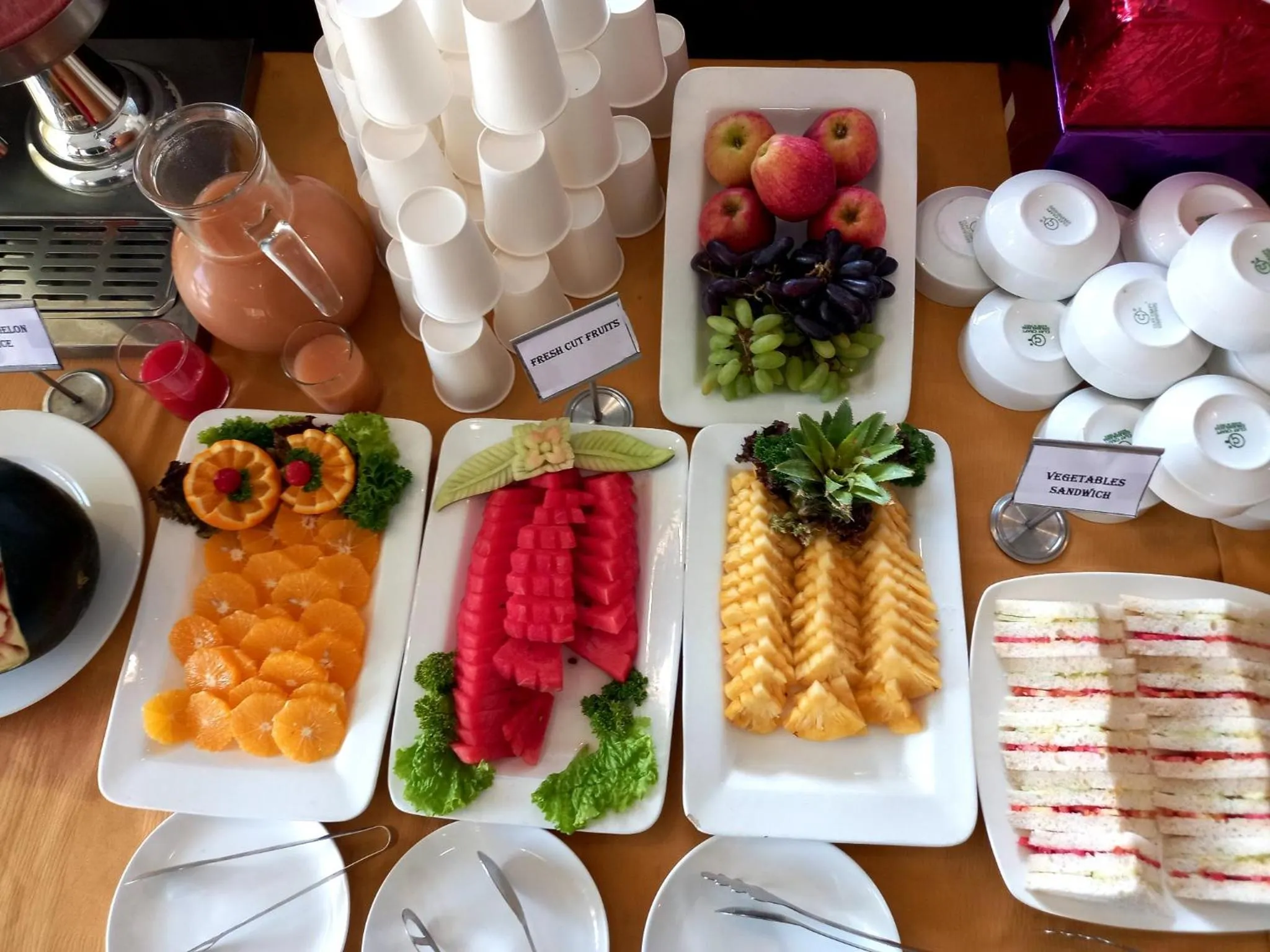 Buffet breakfast in Mayur Belgaum Presidency Hotel & Spa