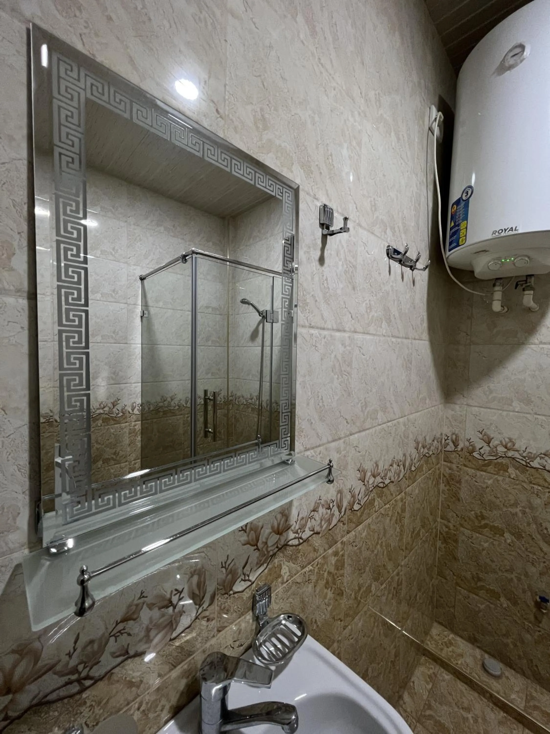 Shower in Diyora Hostel