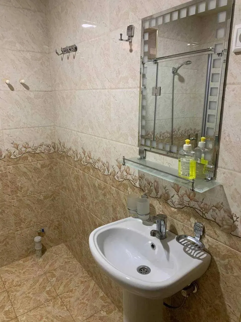 Shower in Diyora Hostel