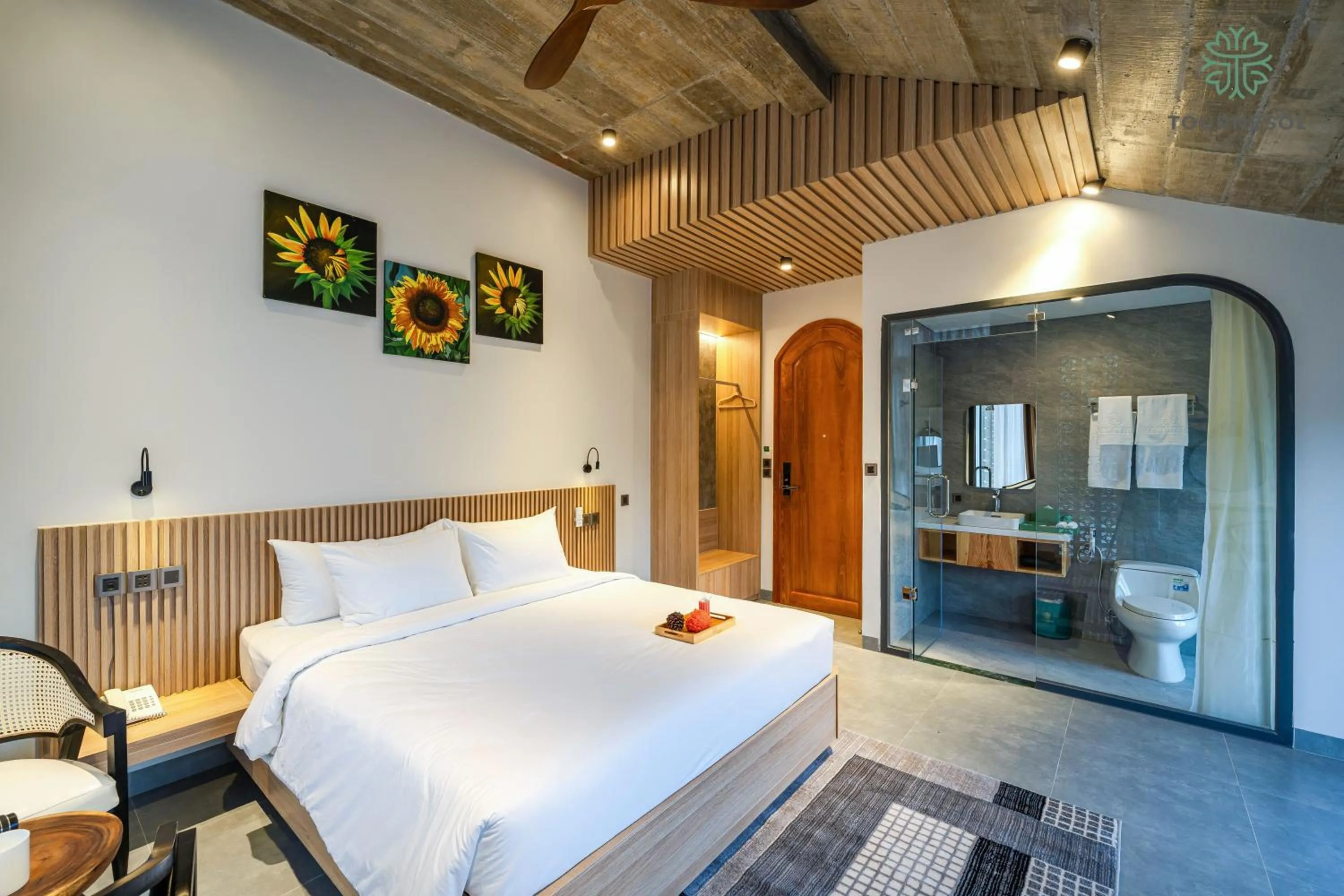 Photo of the whole room, Bed in Tournesol Villa Dalat