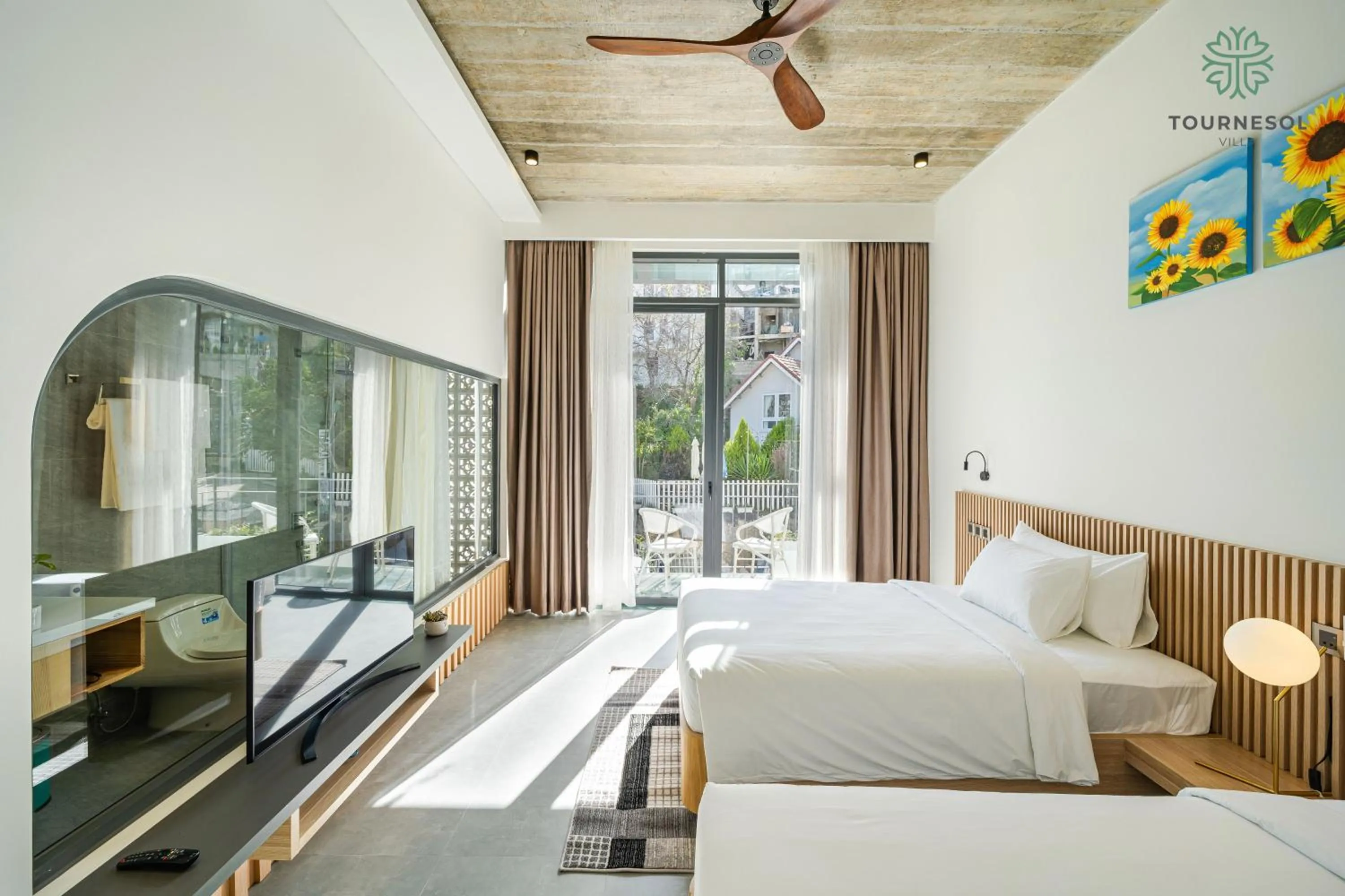 Photo of the whole room, Bed in Tournesol Villa Dalat