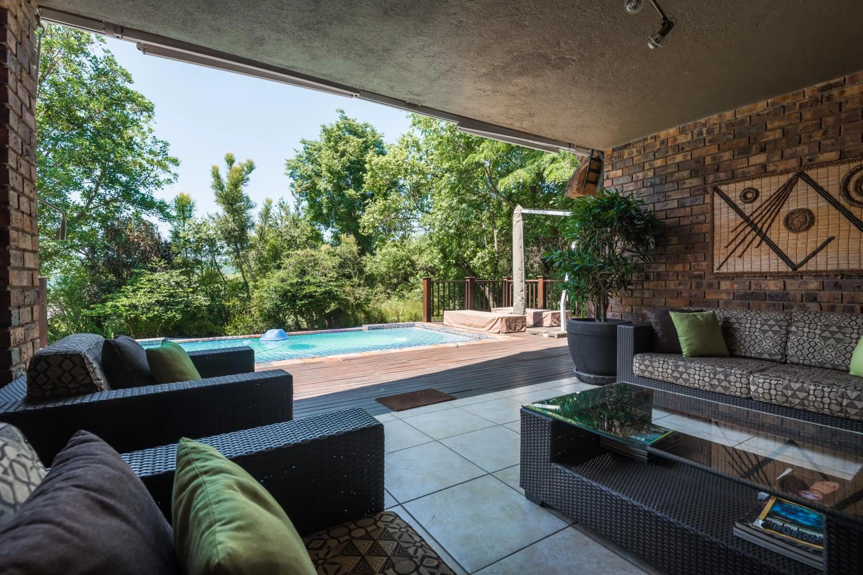 Patio in Kruger Park Lodge Unit No 521 with Private Pool