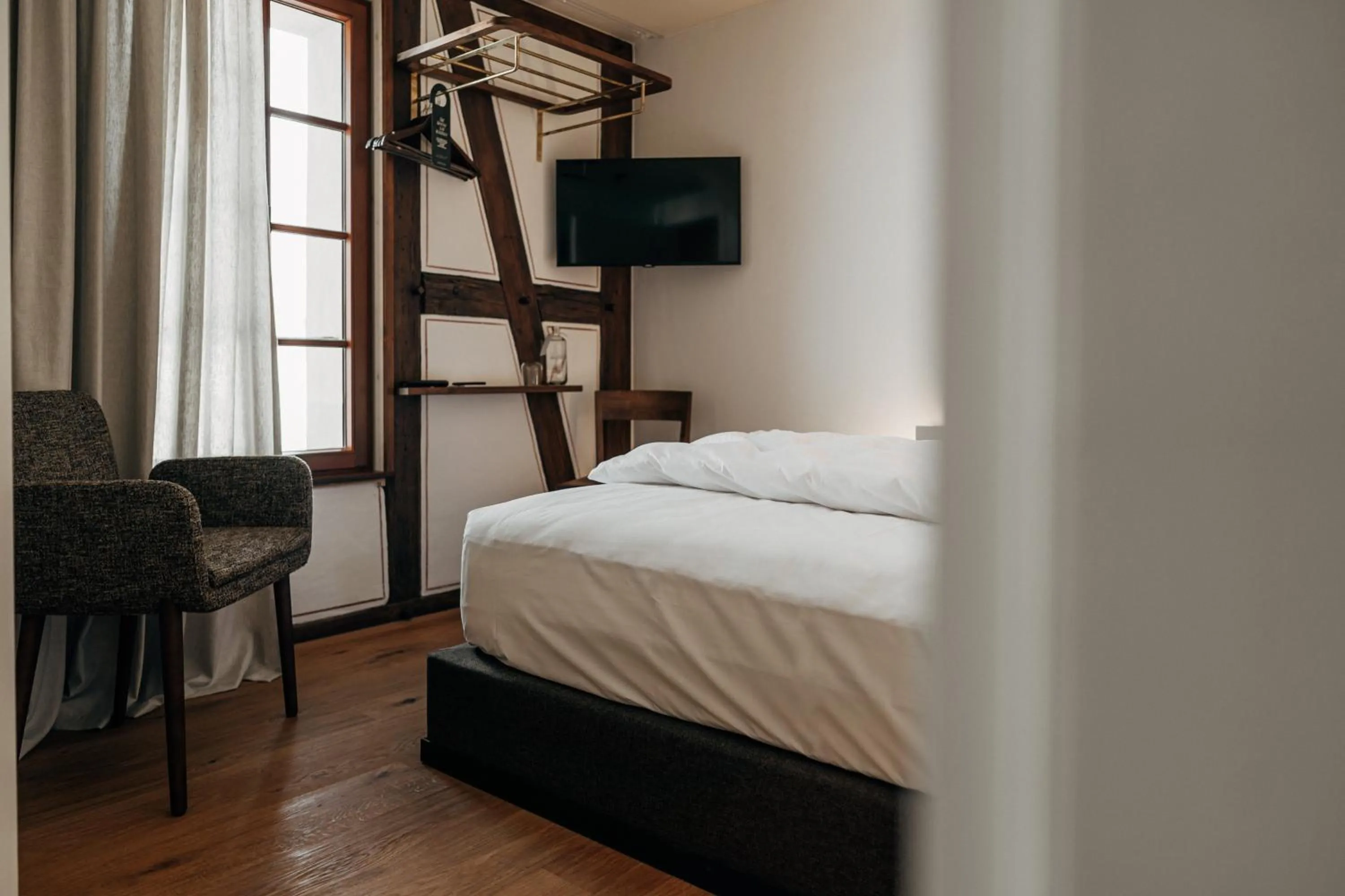 Photo of the whole room, Bed in Bootshaus Amberg