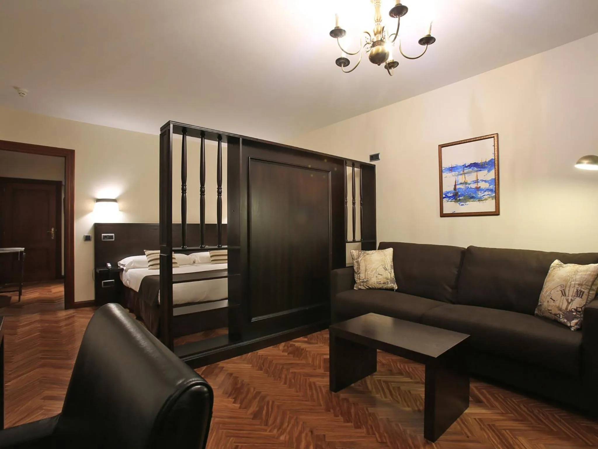 Bed in Hotel La Arquera