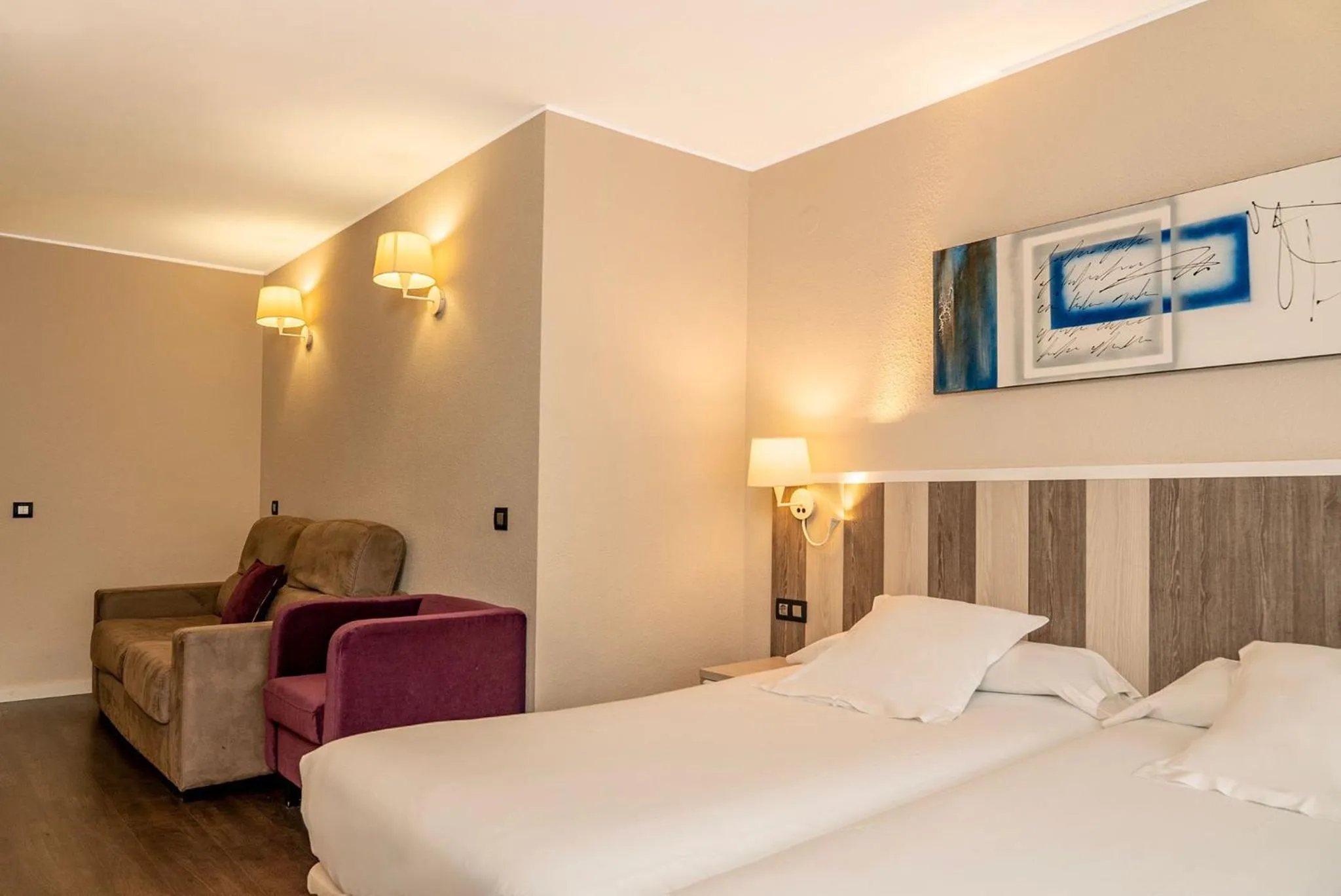 Bed in Hotel La Palma de Llanes