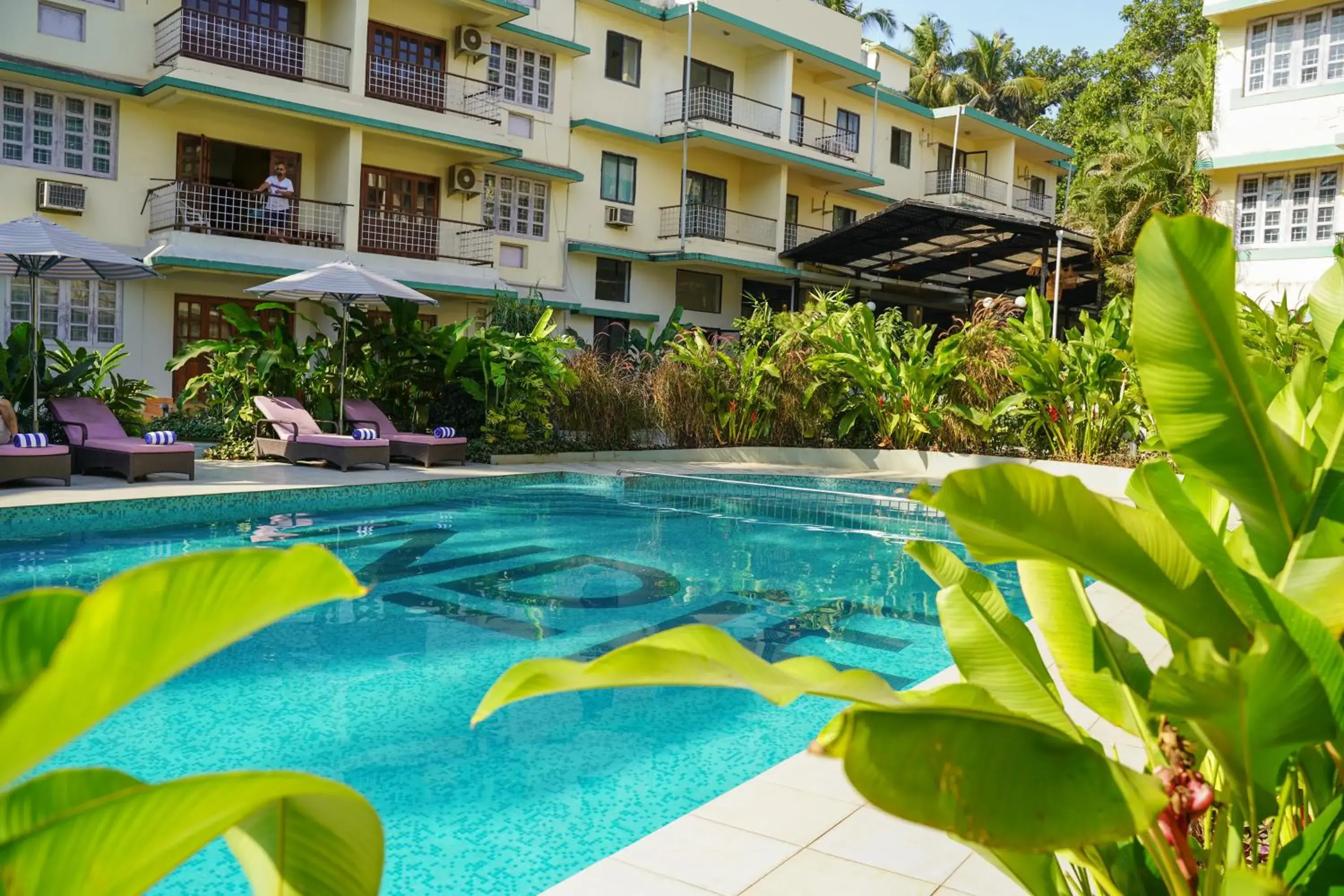 Pool view in Indie Stays Goa Pool view in Indie Stays Goa