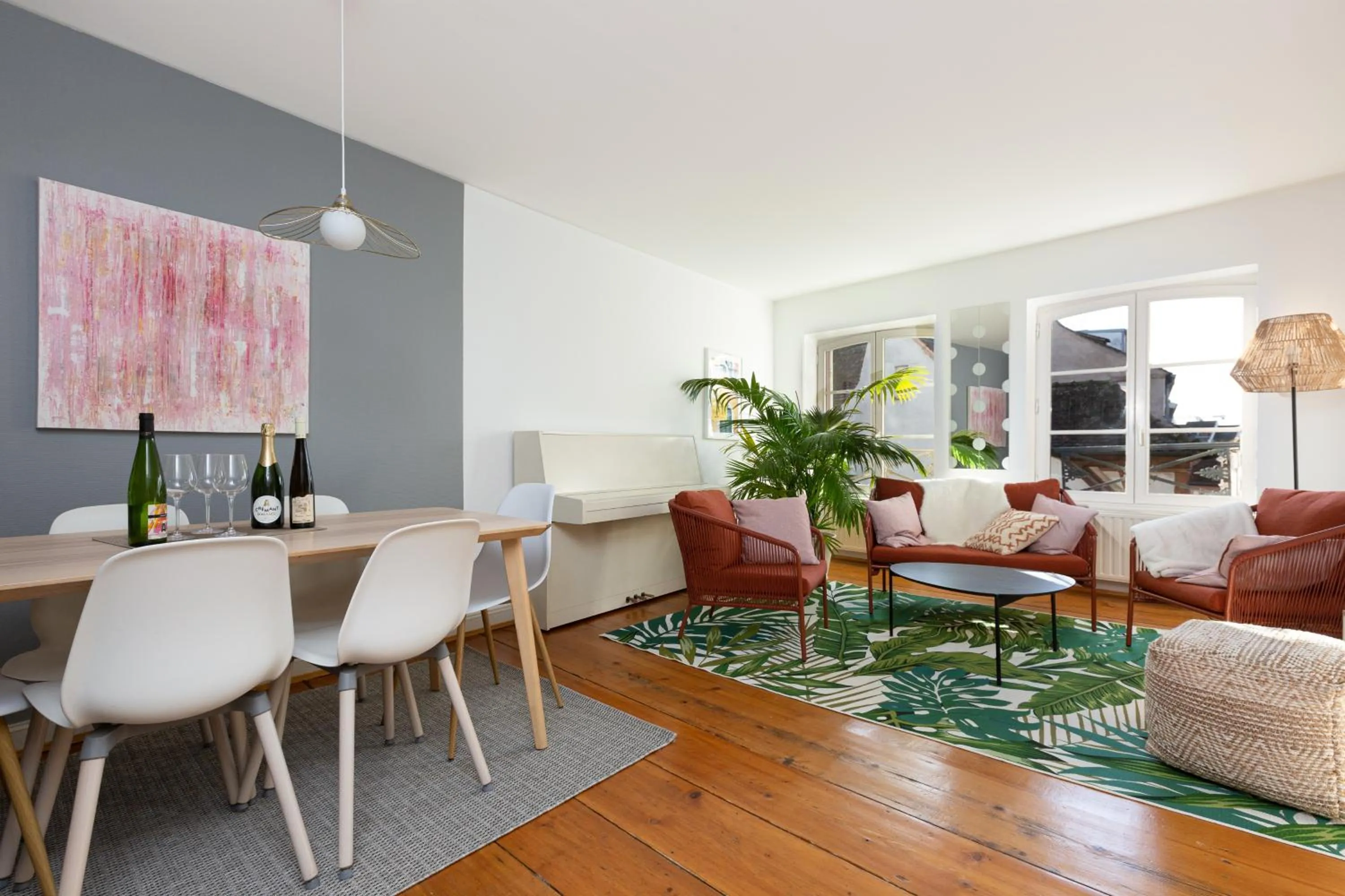 Living room in Petite France-Cathédrale, Duplex 100m2- 3 chambres