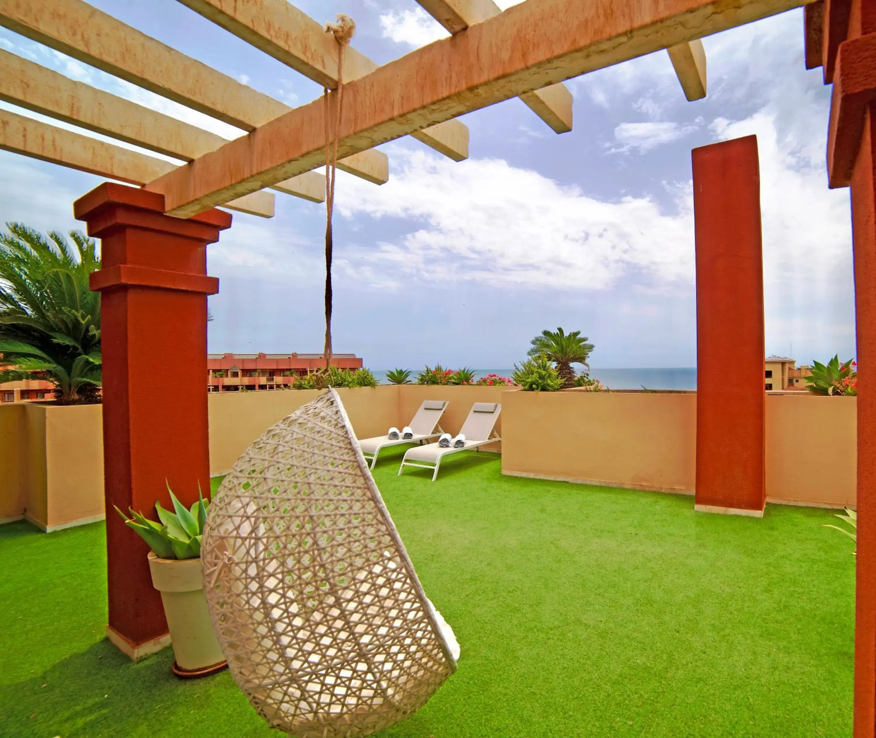 Sea view in Holiday World RIWO Hotel. Sea view in Holiday World RIWO Hotel.