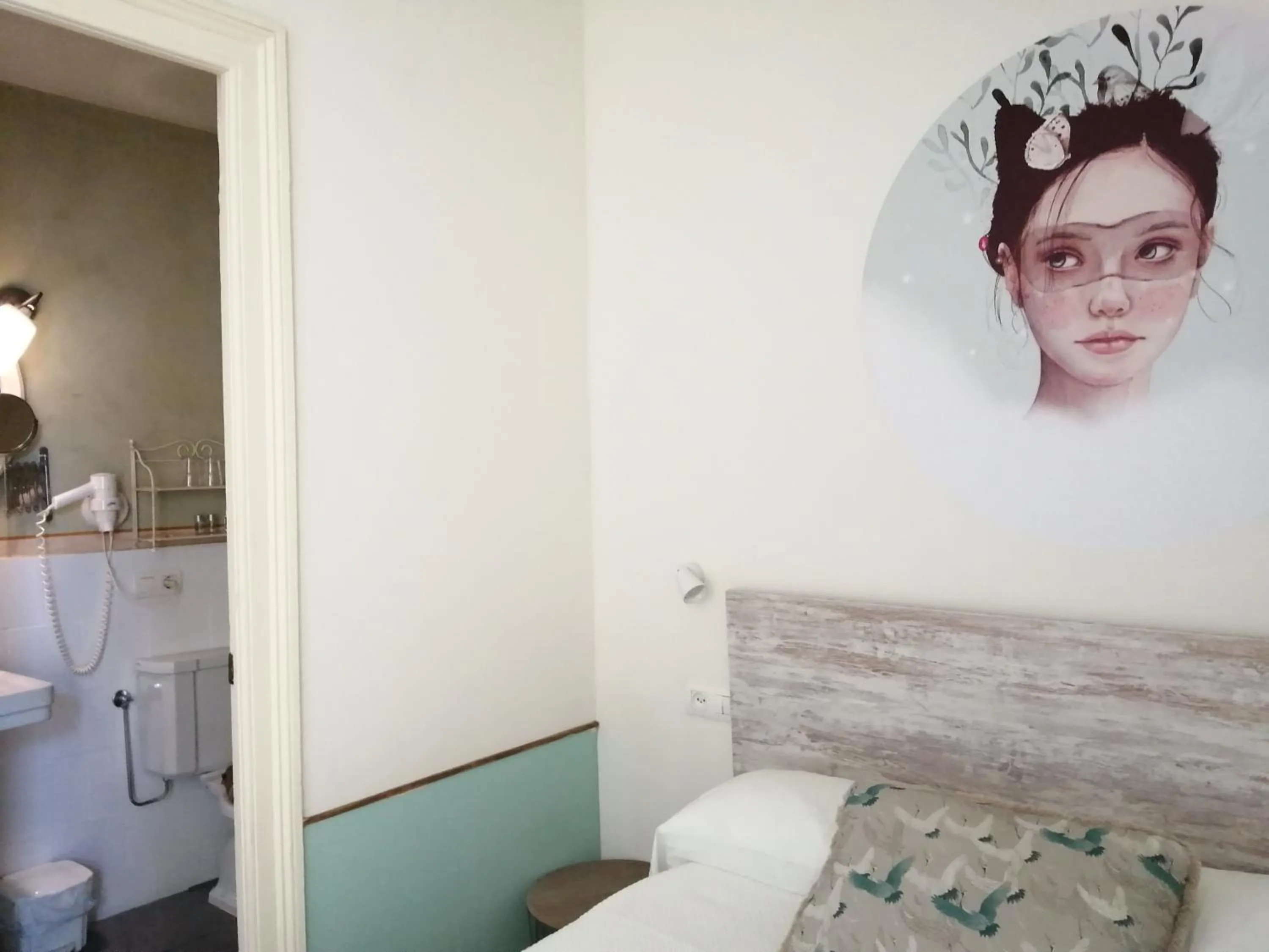 Bed in Hotel Casona del Sella