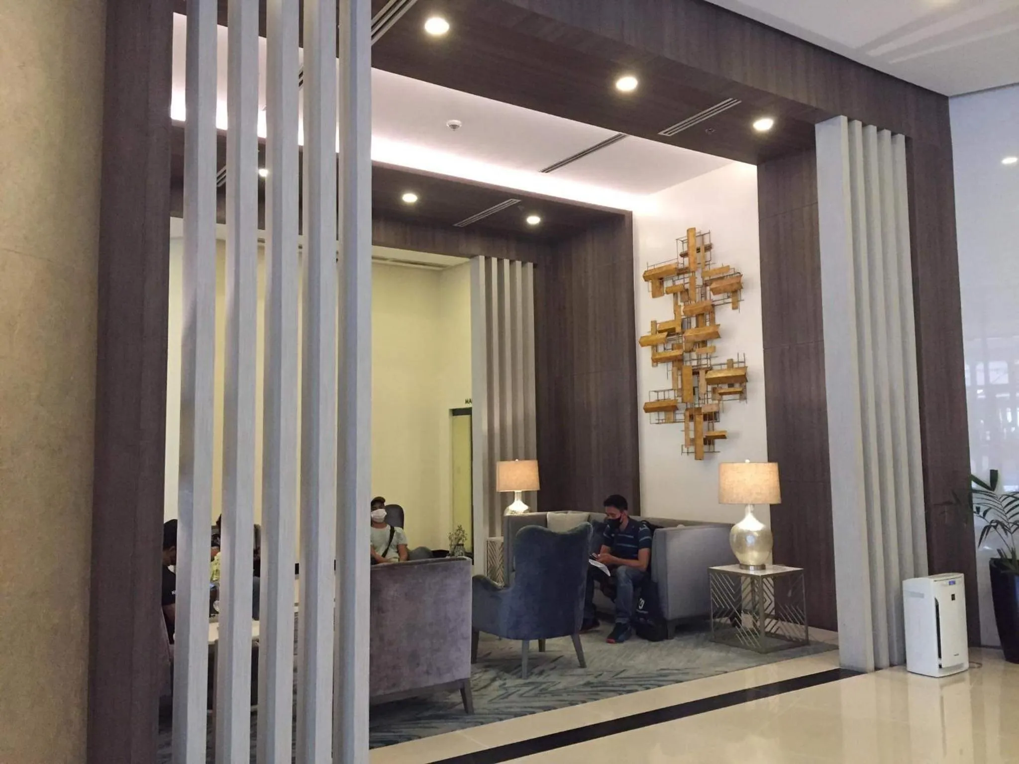 Seating area in The Florence at McKinley Hill