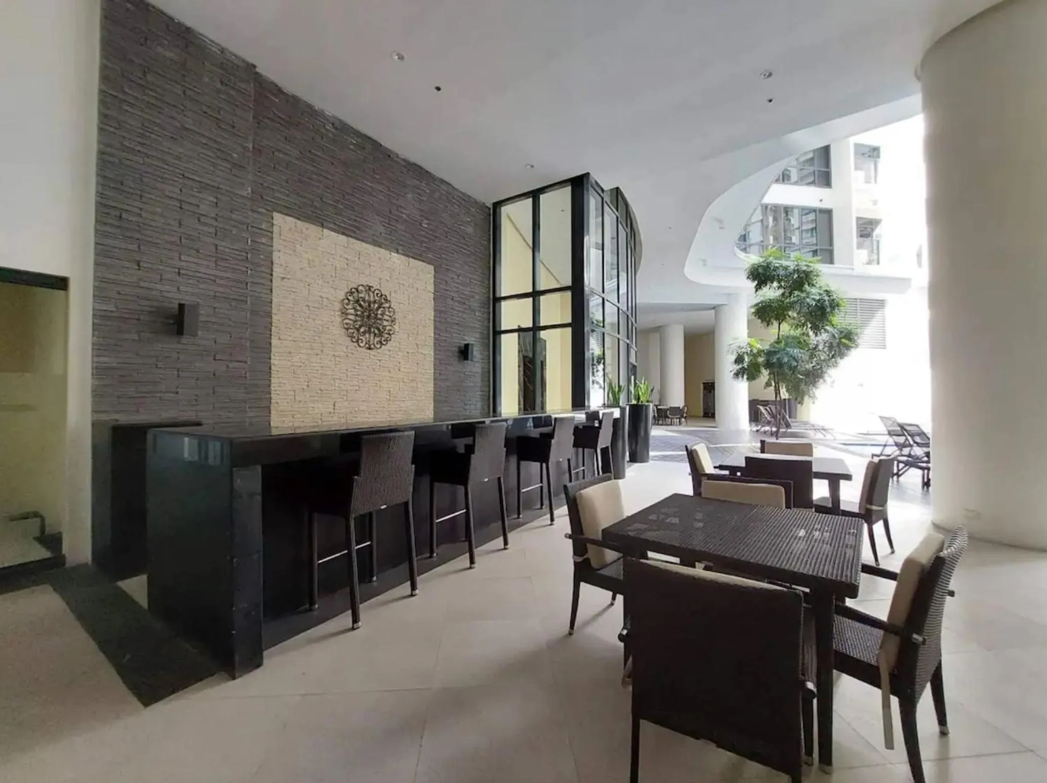 Seating area in The Florence at McKinley Hill