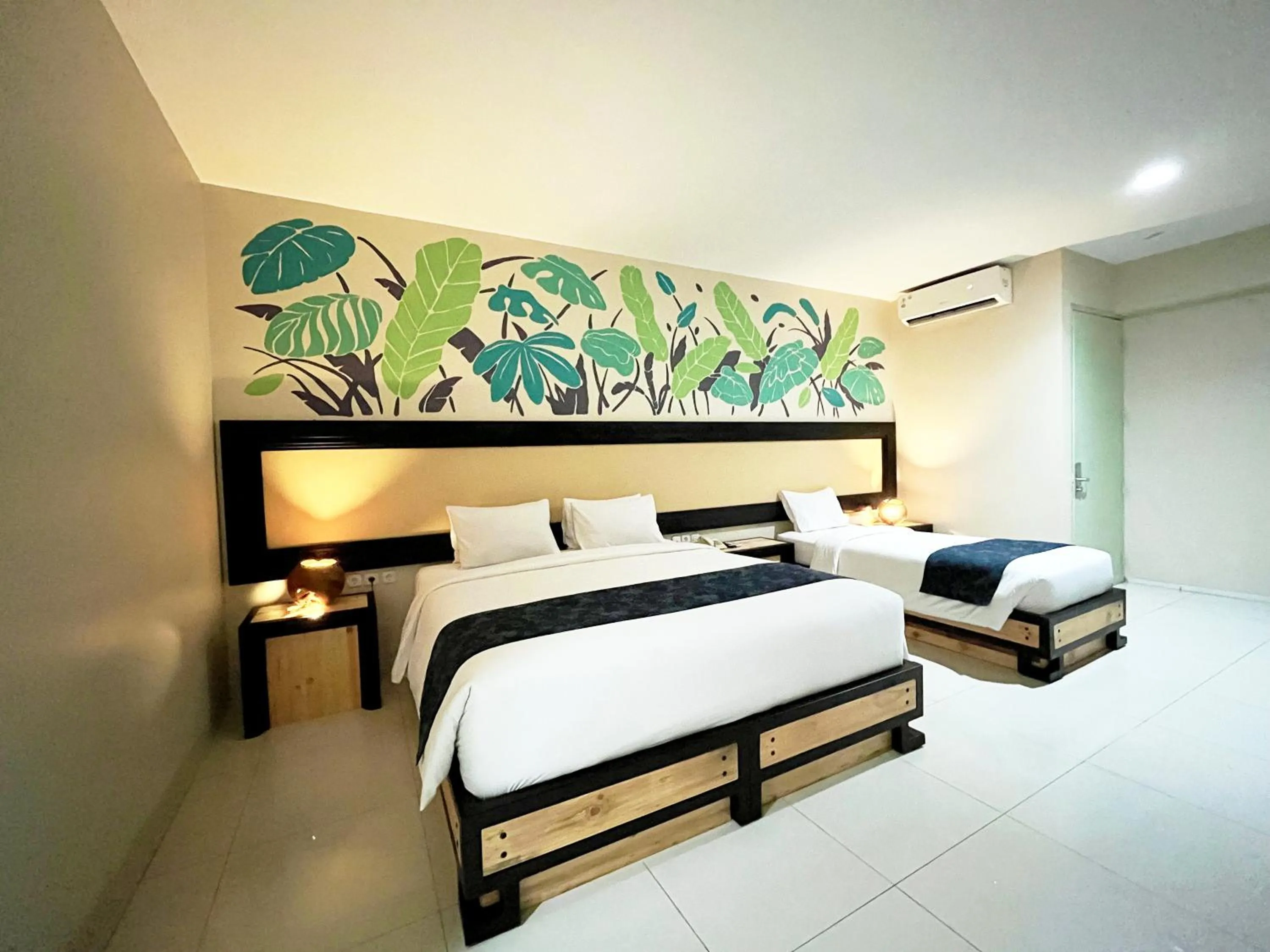 Bed in Hotel New Puri Garden