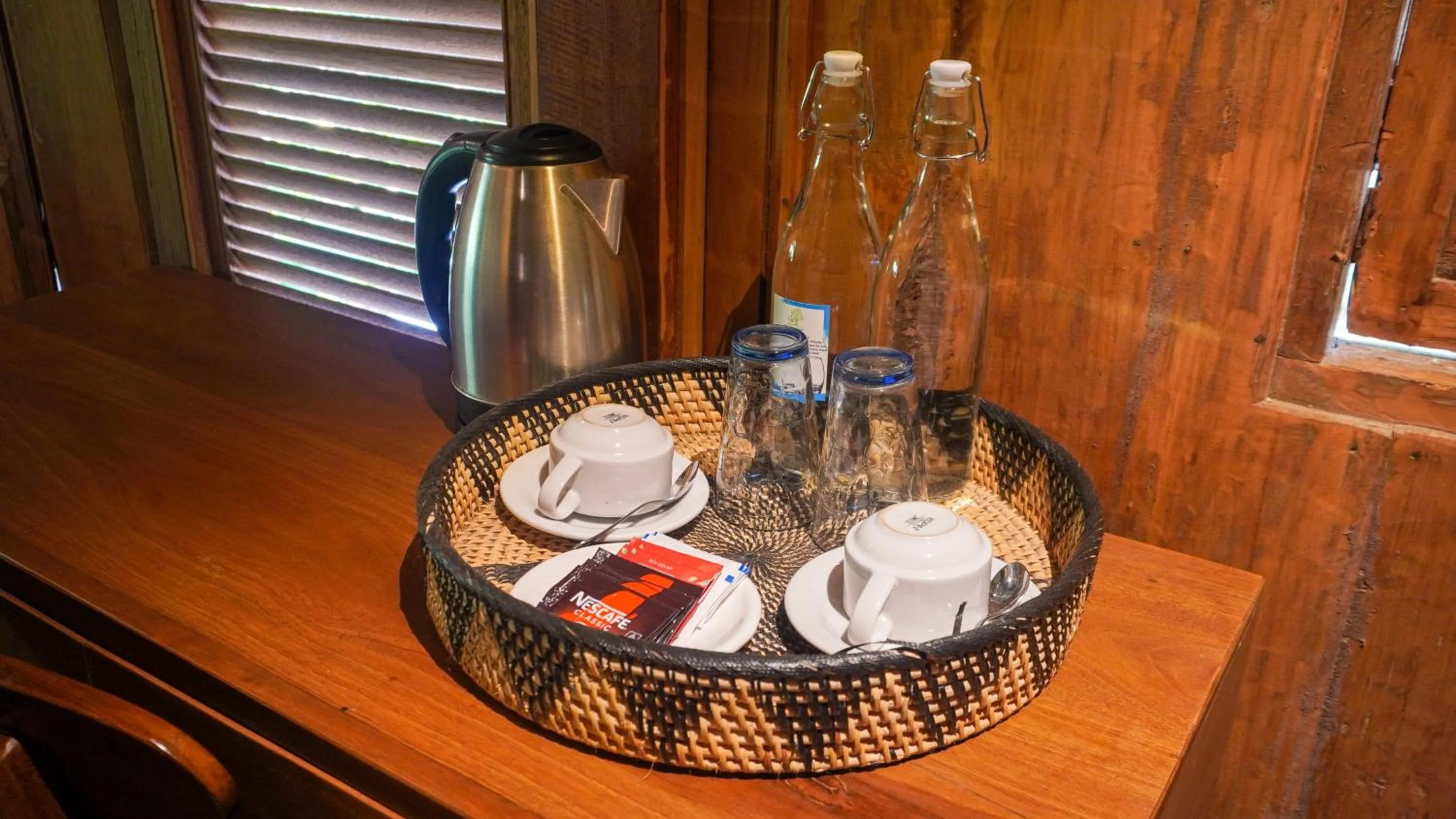 Bed in Green Tree House Villa Ubud