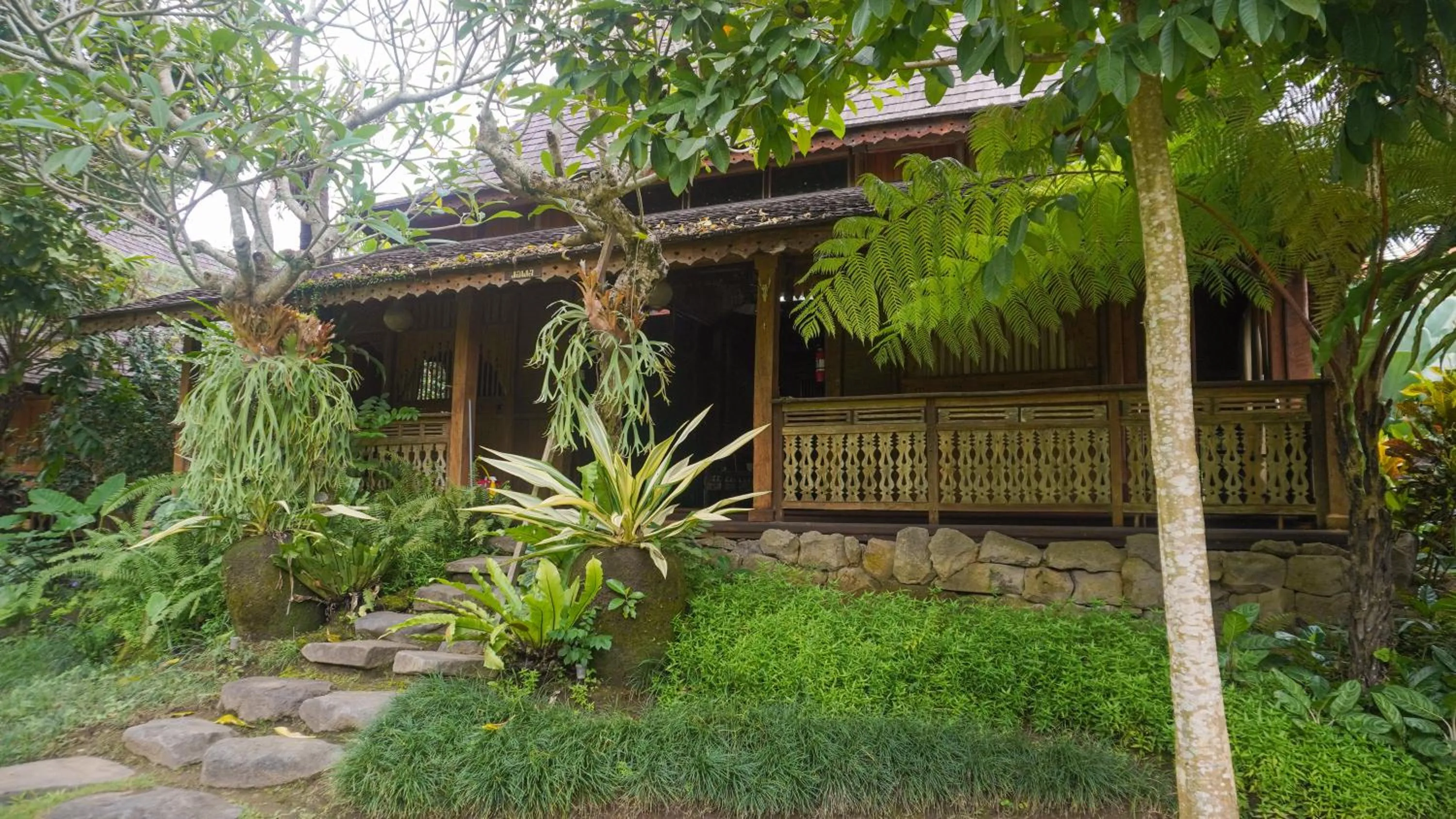 Property building in Green Tree House Villa Ubud