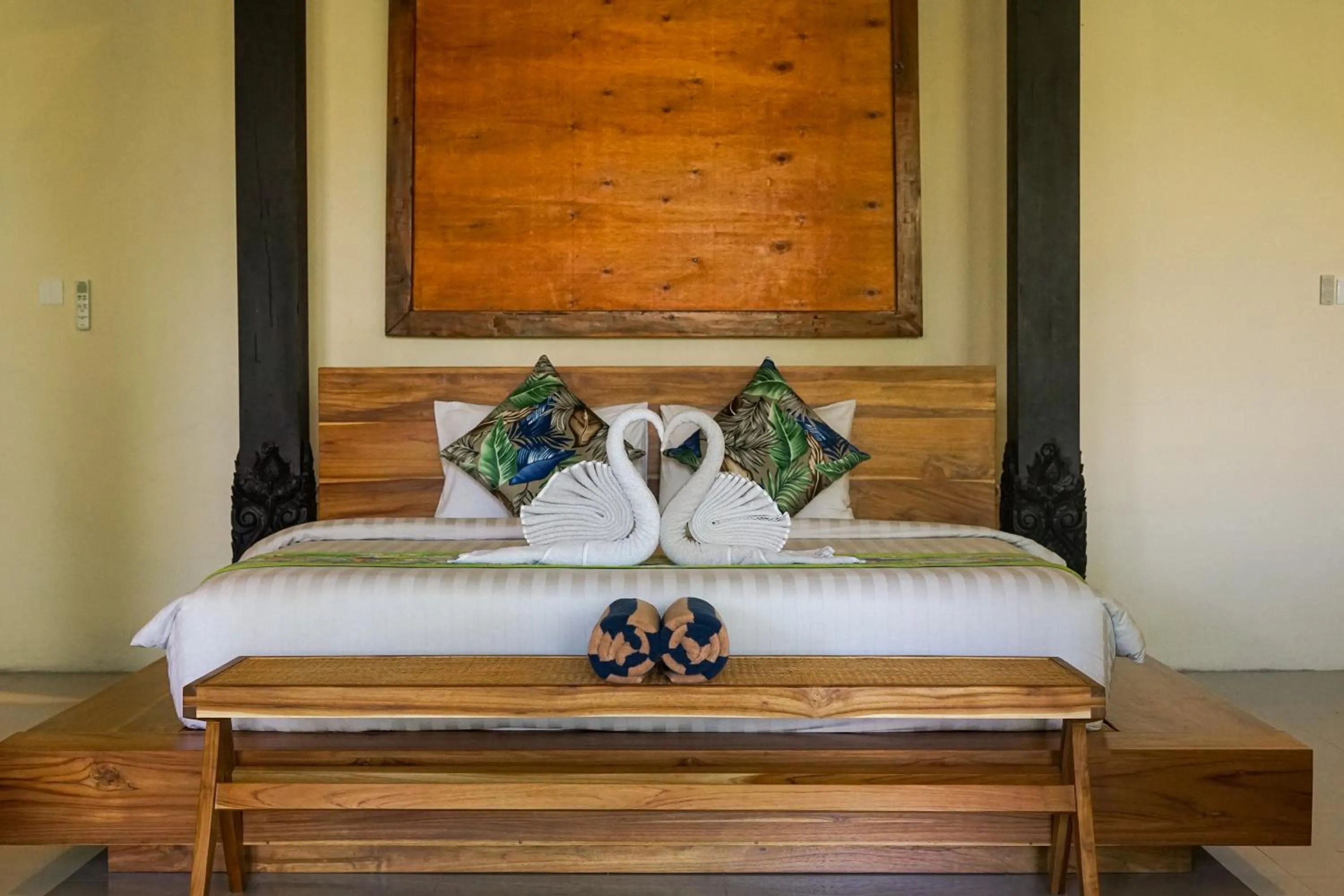 Bedroom, Bed in Green Tree House Villa Ubud