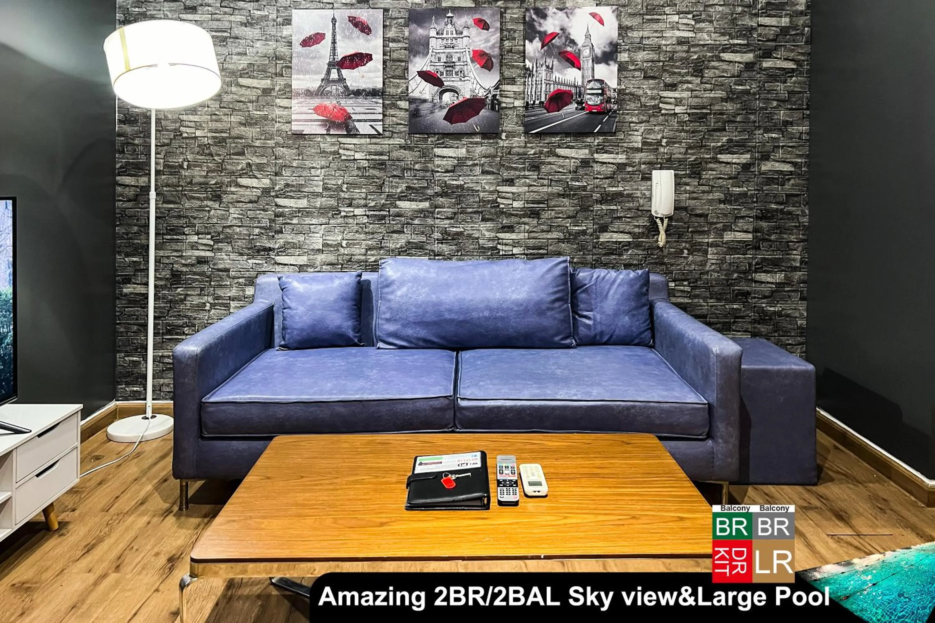 Living room in The Gramercy Residences