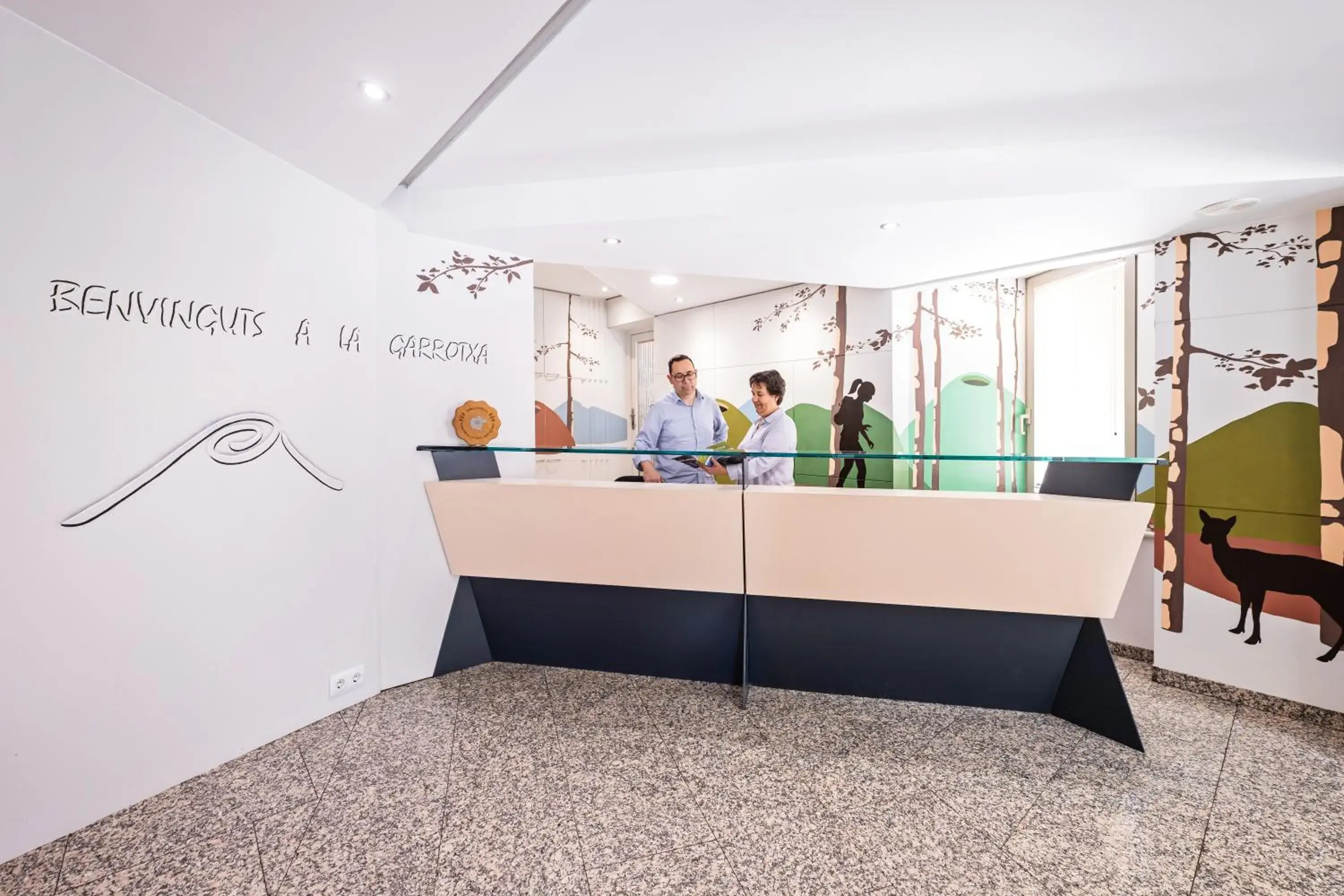 Property building in Hotel La Perla D'Olot Property building in Hotel La Perla D'Olot