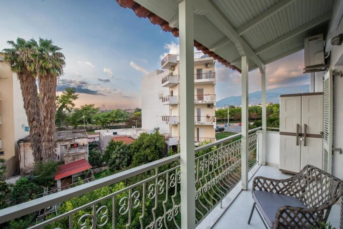 Balcony/Terrace in Dolce Favola Nomad Casa - Kalamata's City Getaway