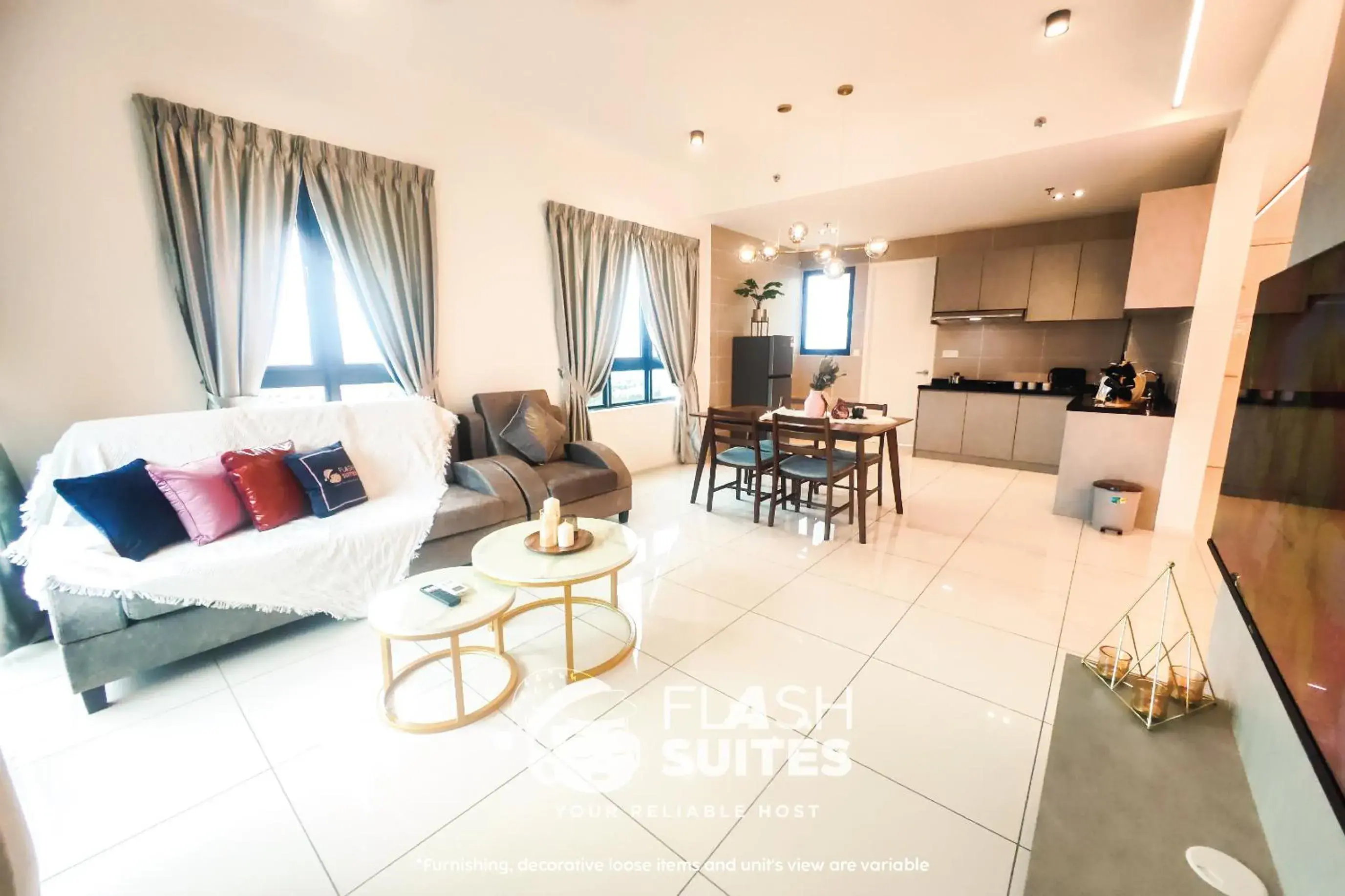 Premium Three-Bedroom Suite with Balcony in Onsen Premium Suites @ Tambun Ipoh Premium Three-Bedroom Suite with Balcony in Onsen Premium Suites @ Tambun Ipoh