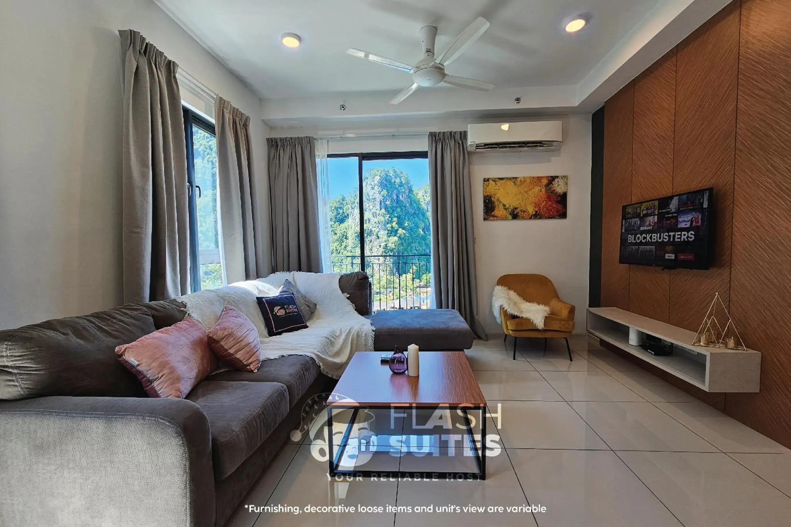 Living room in Onsen Premium Suites @ Tambun Ipoh Living room in Onsen Premium Suites @ Tambun Ipoh