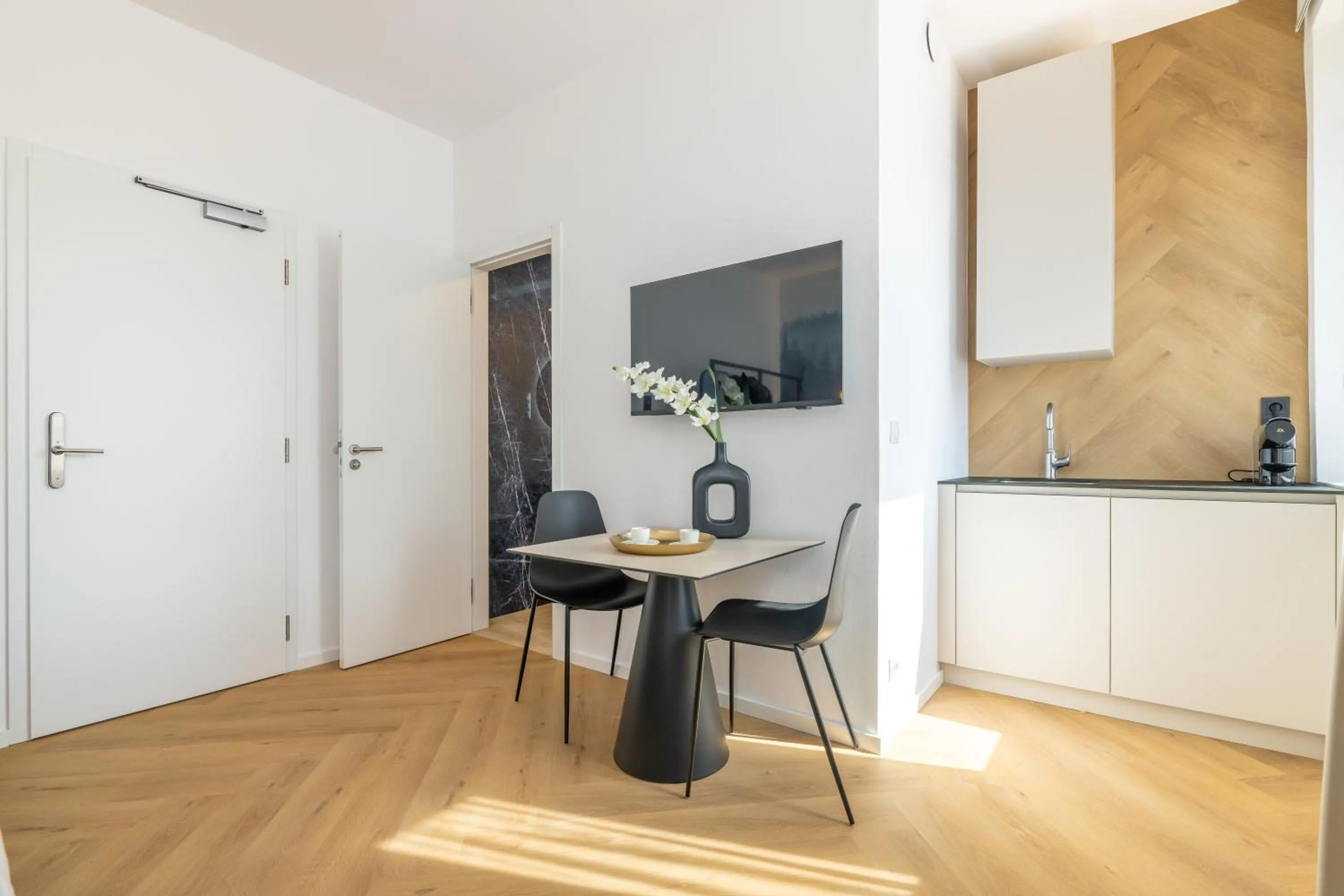 Kitchen or kitchenette in Resort Český les