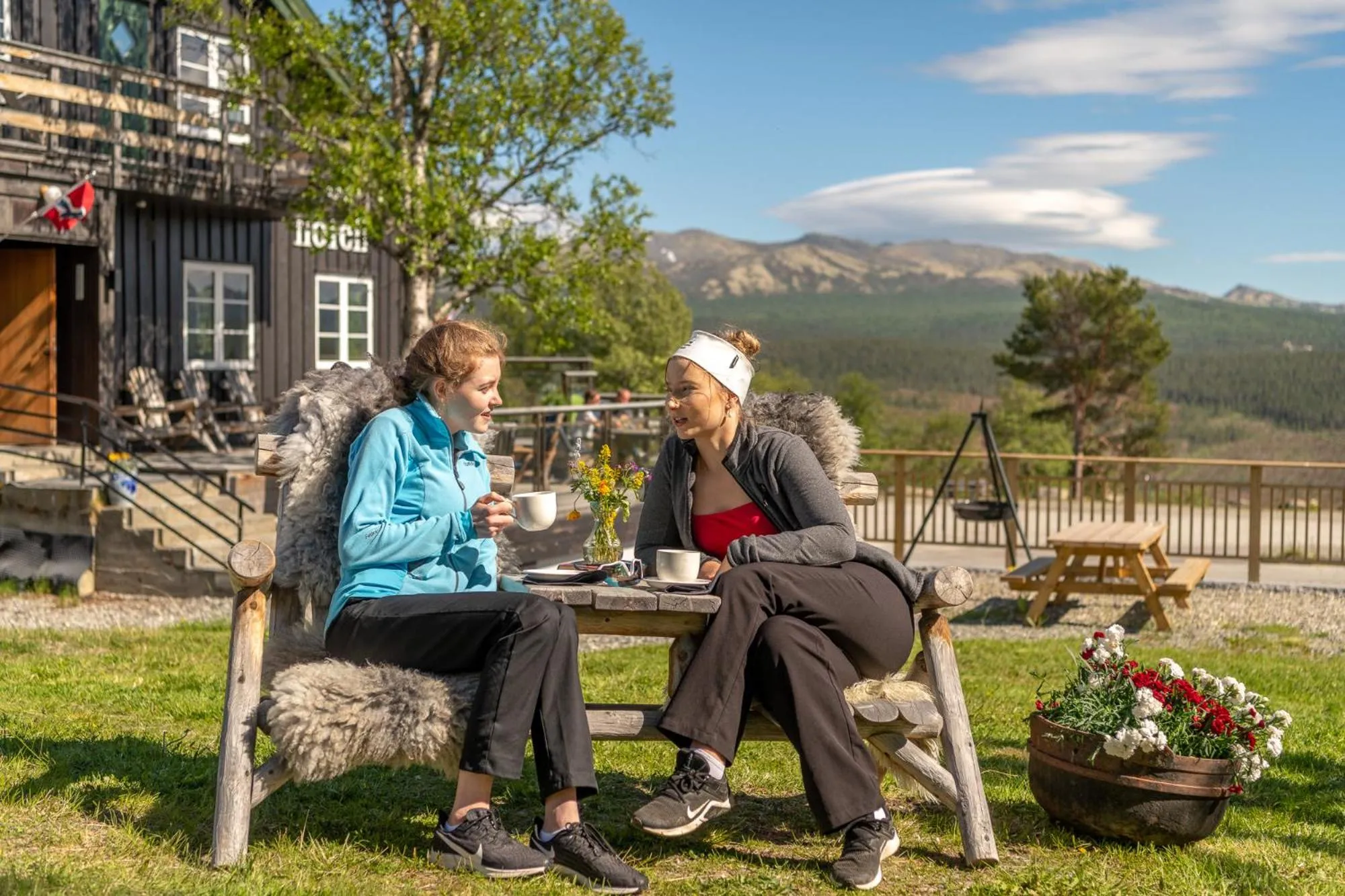 Patio in Skåbu Fjellhotell