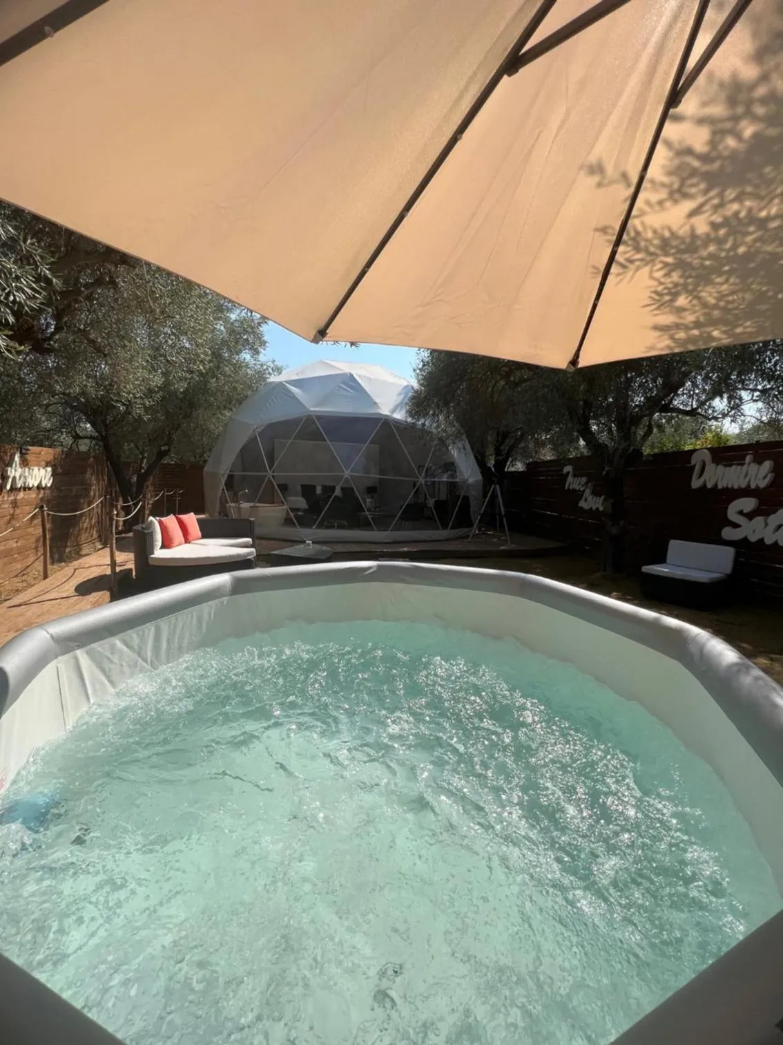 Hot Tub in Bubble Glamping Sicily