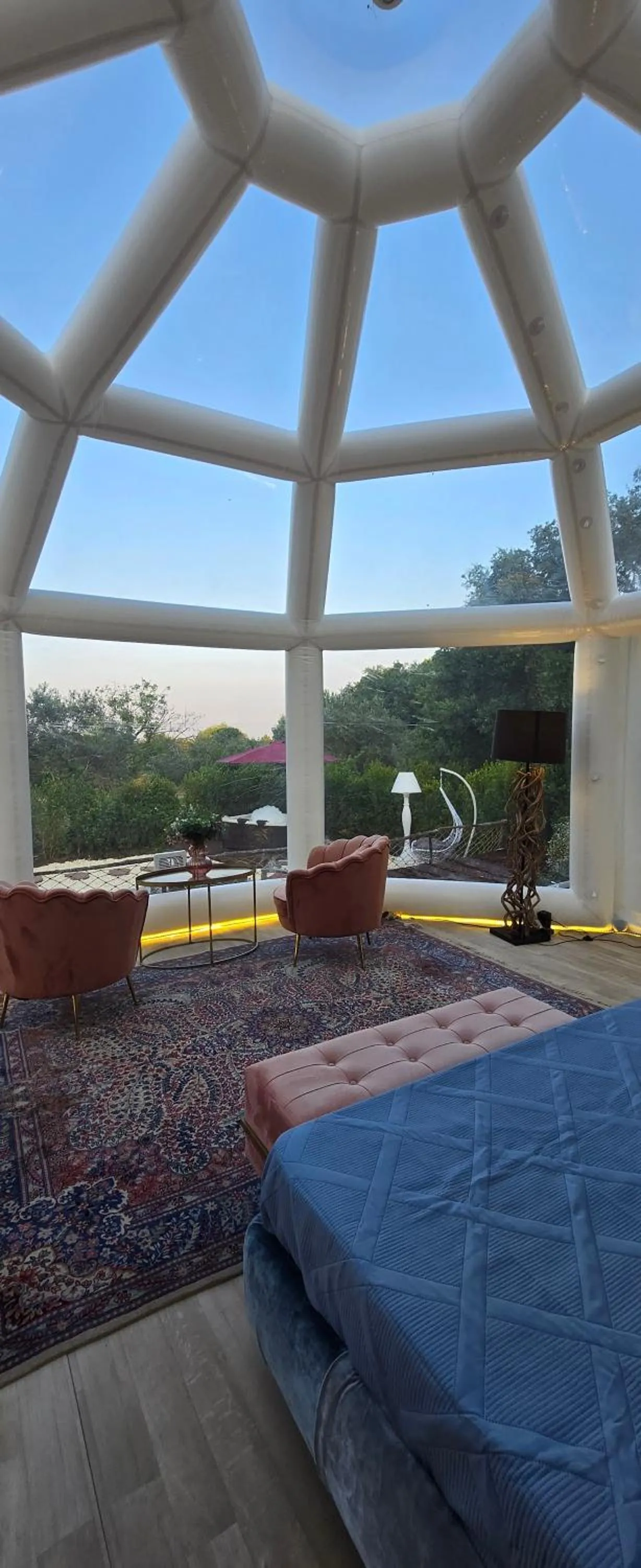 View (from property/room), Bed in Bubble Glamping Sicily
