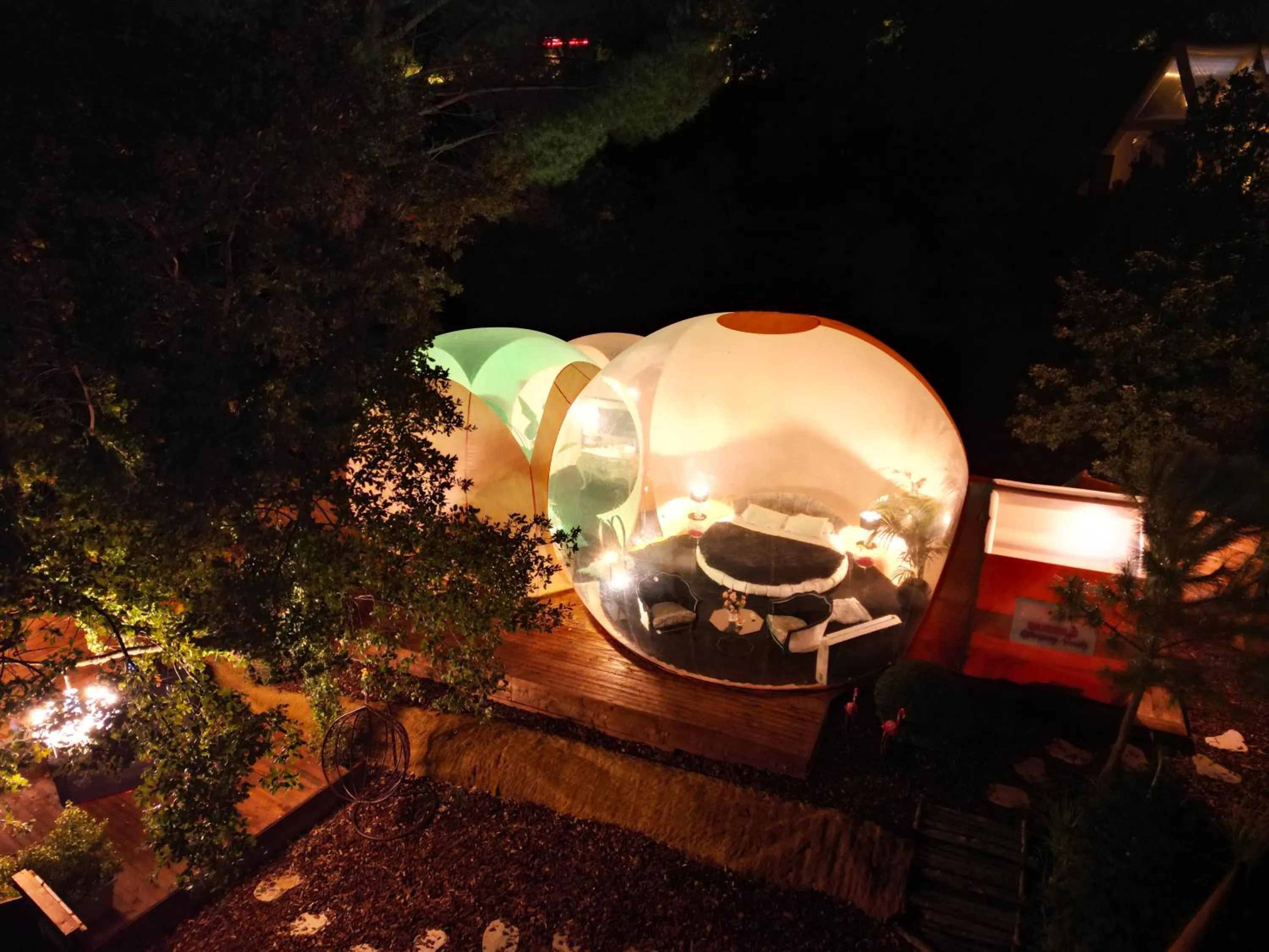 Bird's eye view in Bubble Glamping Sicily