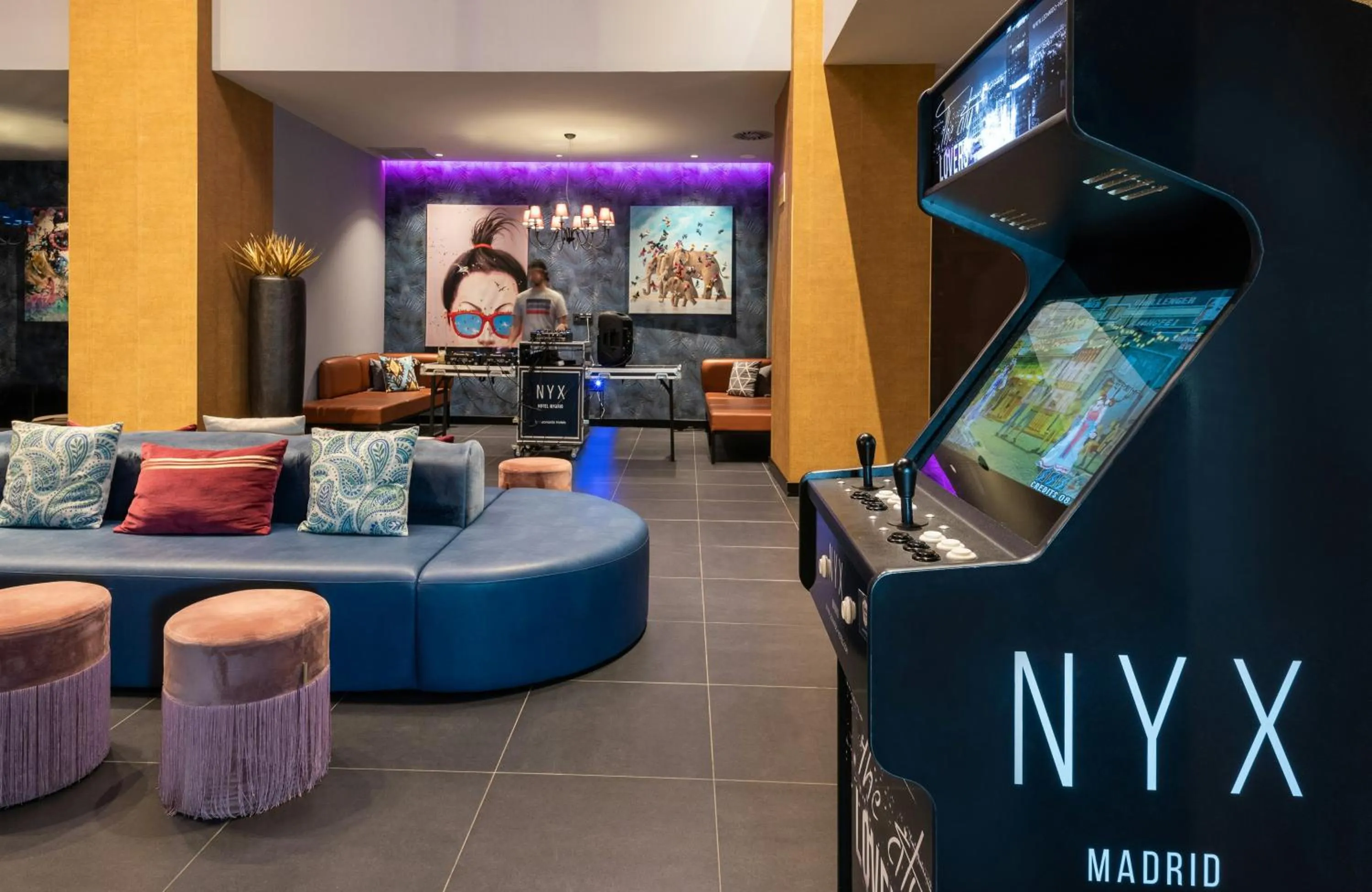 Lobby or reception in NYX Hotel Madrid by Leonardo Hotels