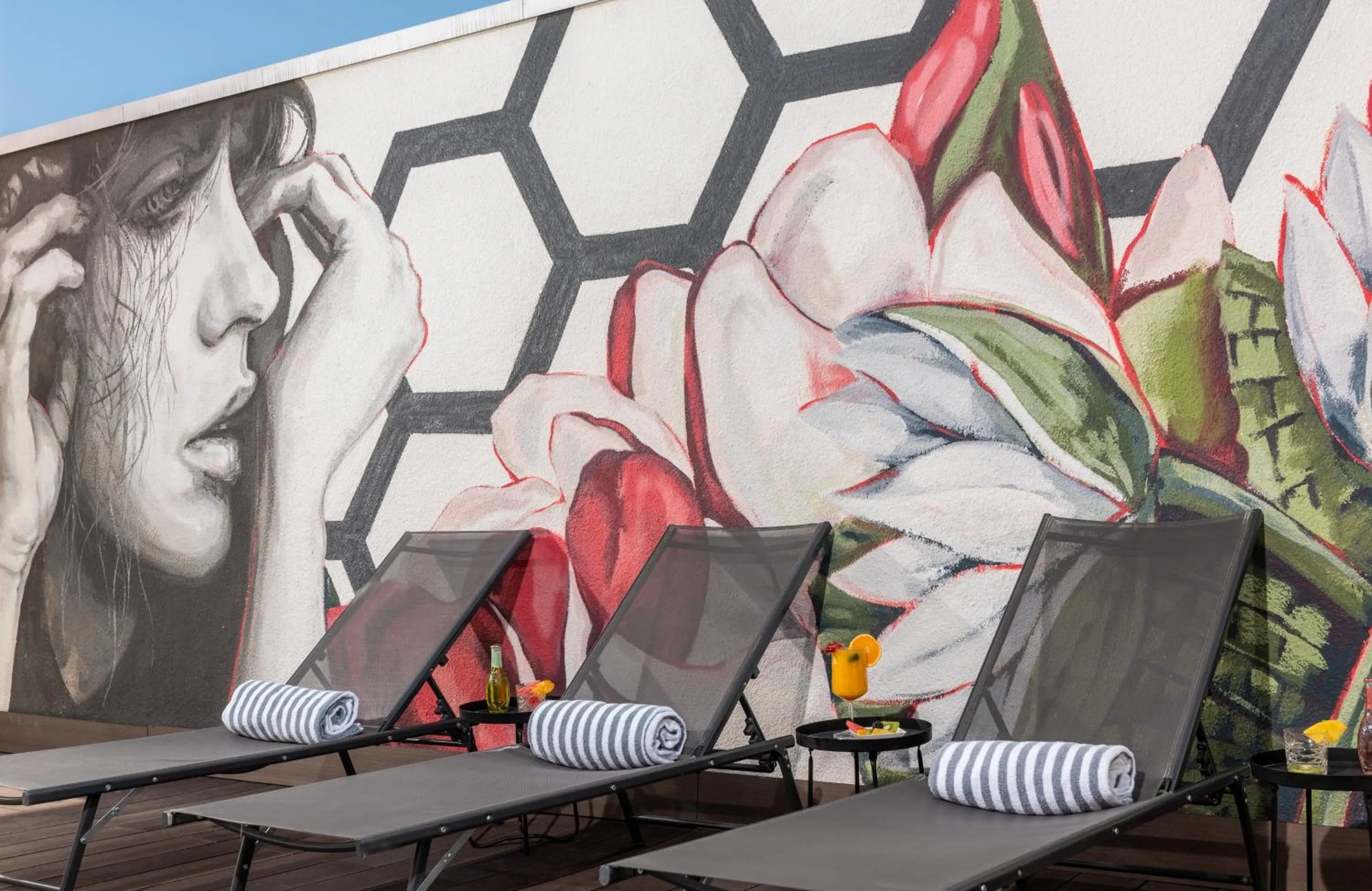 Swimming pool in NYX Hotel Madrid by Leonardo Hotels