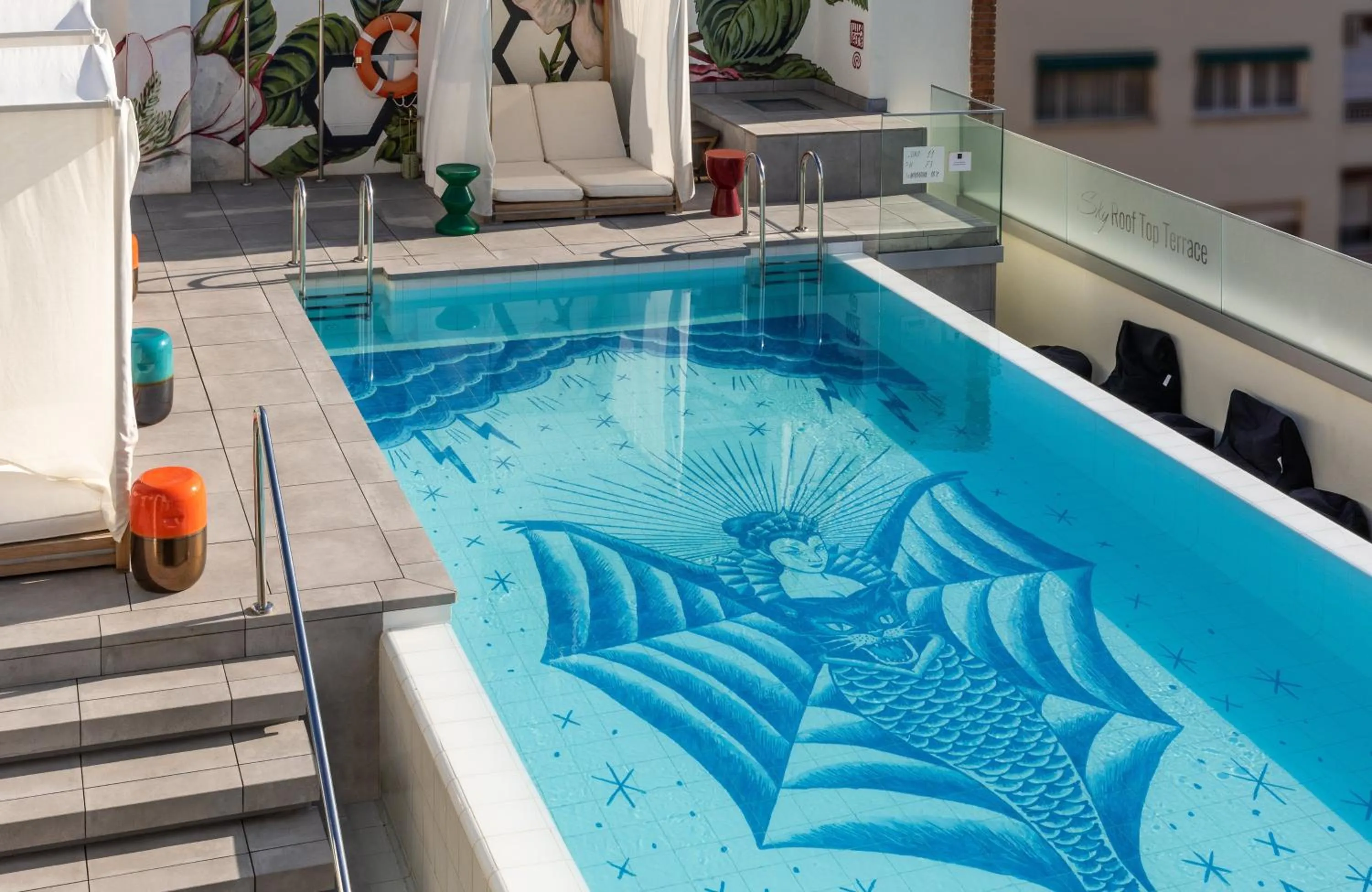 Swimming pool in NYX Hotel Madrid by Leonardo Hotels